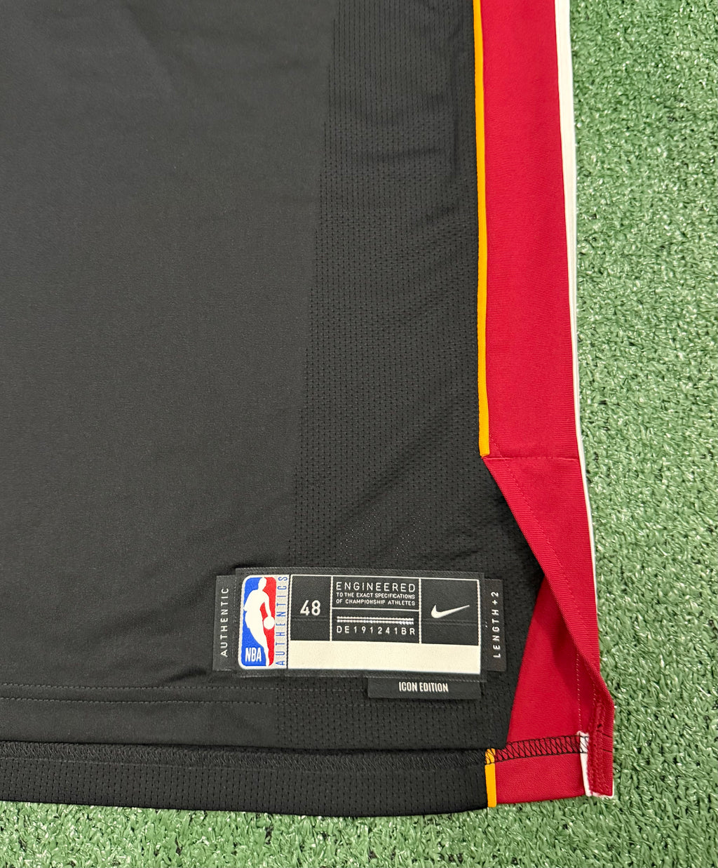 Giannis Antetokounmpo Miami Heat Jersey #7 Nike ADV Authentic Black Size 48 (Large) NBA