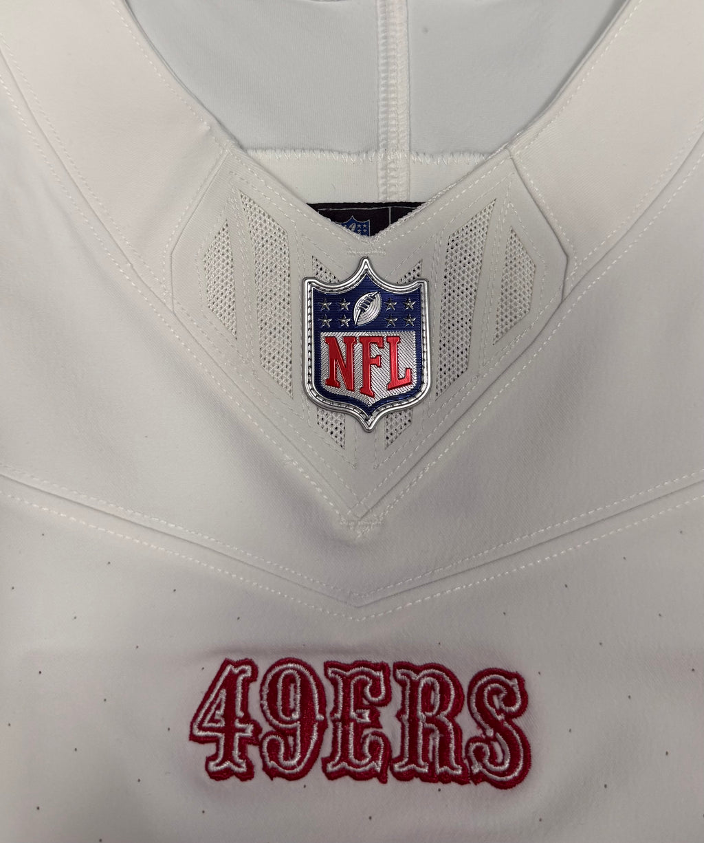 Mike Evans San Francisco 49ers Jersey #5 Nike Vapor FUSE Elite White Size 44 (Large) NFL