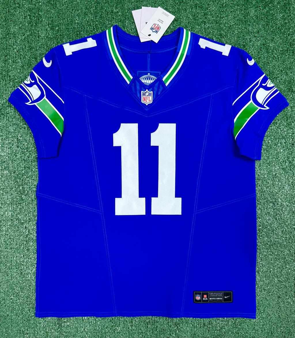 Jaxon Smith-Njigba Seattle Seahawks Jersey #11 Nike Vapor FUSE Elite Royal Blue Size 44 (L) NFL