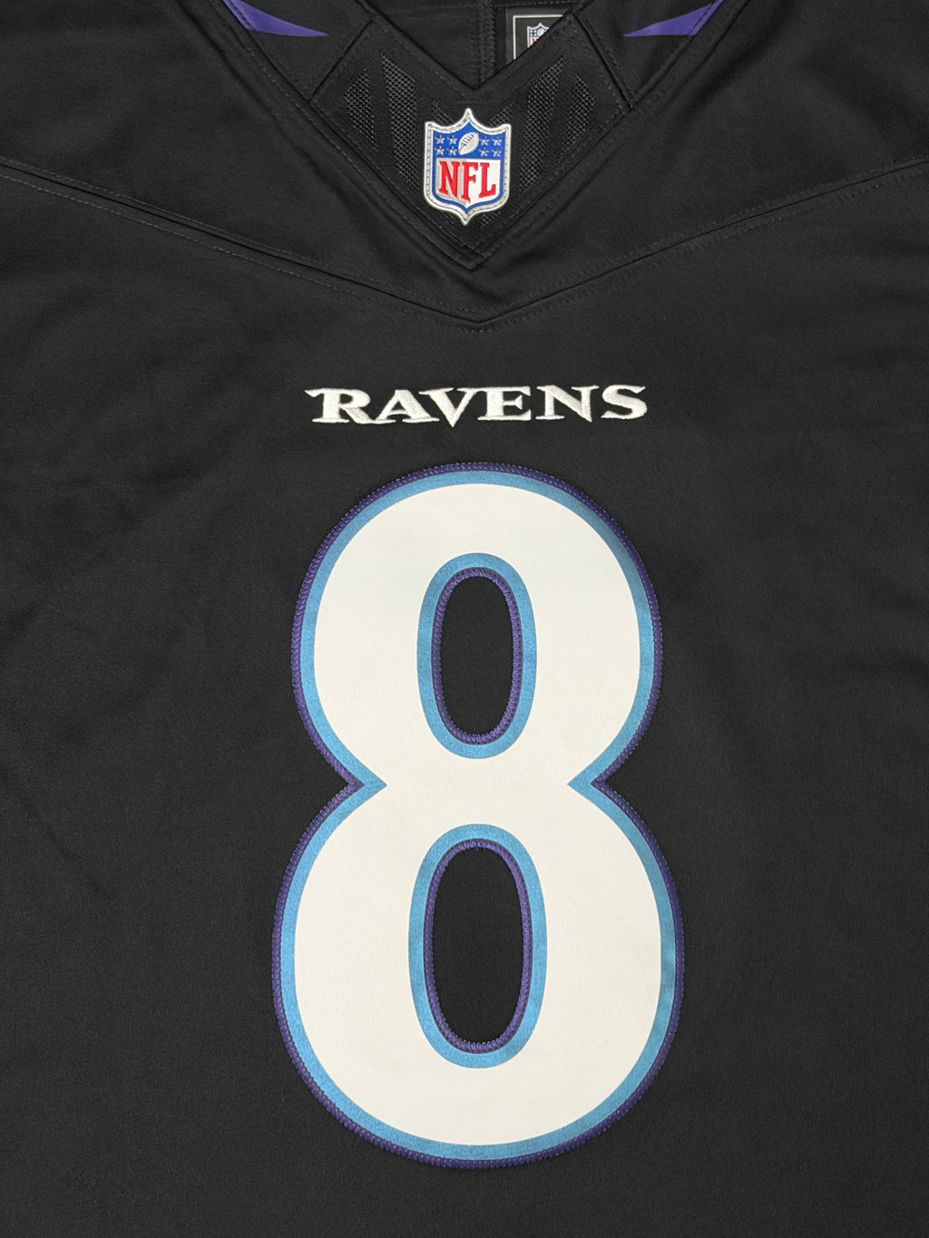 Lamar Jackson Baltimore Ravens Jersey #8 Nike Vapor FUSE Limited Black Size (Large) NFL