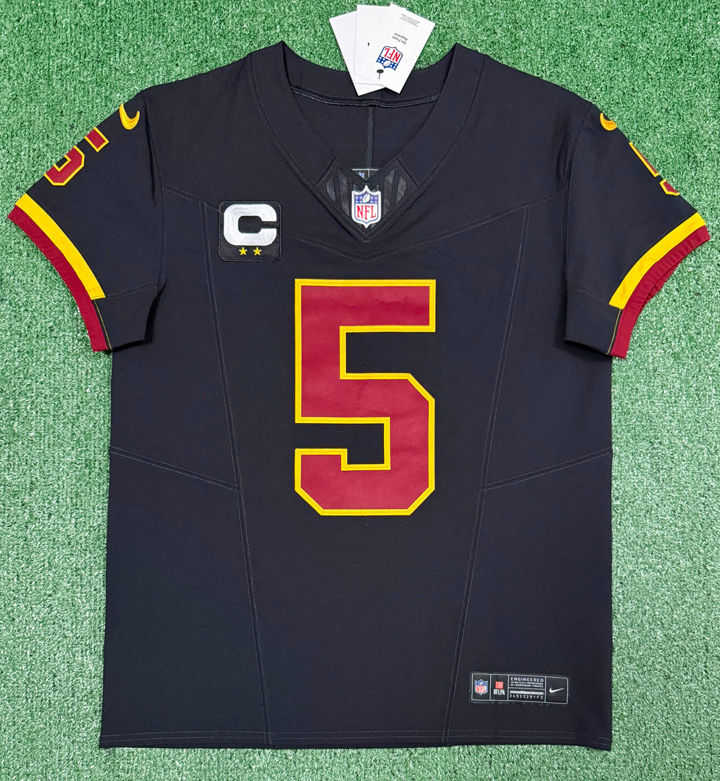Jayden Daniels Washington Commanders Jersey #5 Nike Vapor Fuse Elite Black Size 40 (M) NFL