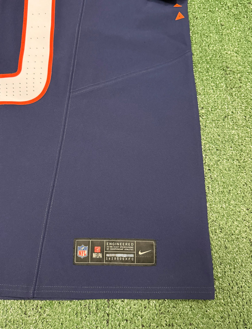 Bo Nix Denver Broncos Jersey #10 Nike Vapor Fuse Elite Navy Size 48 (XL) NFL
