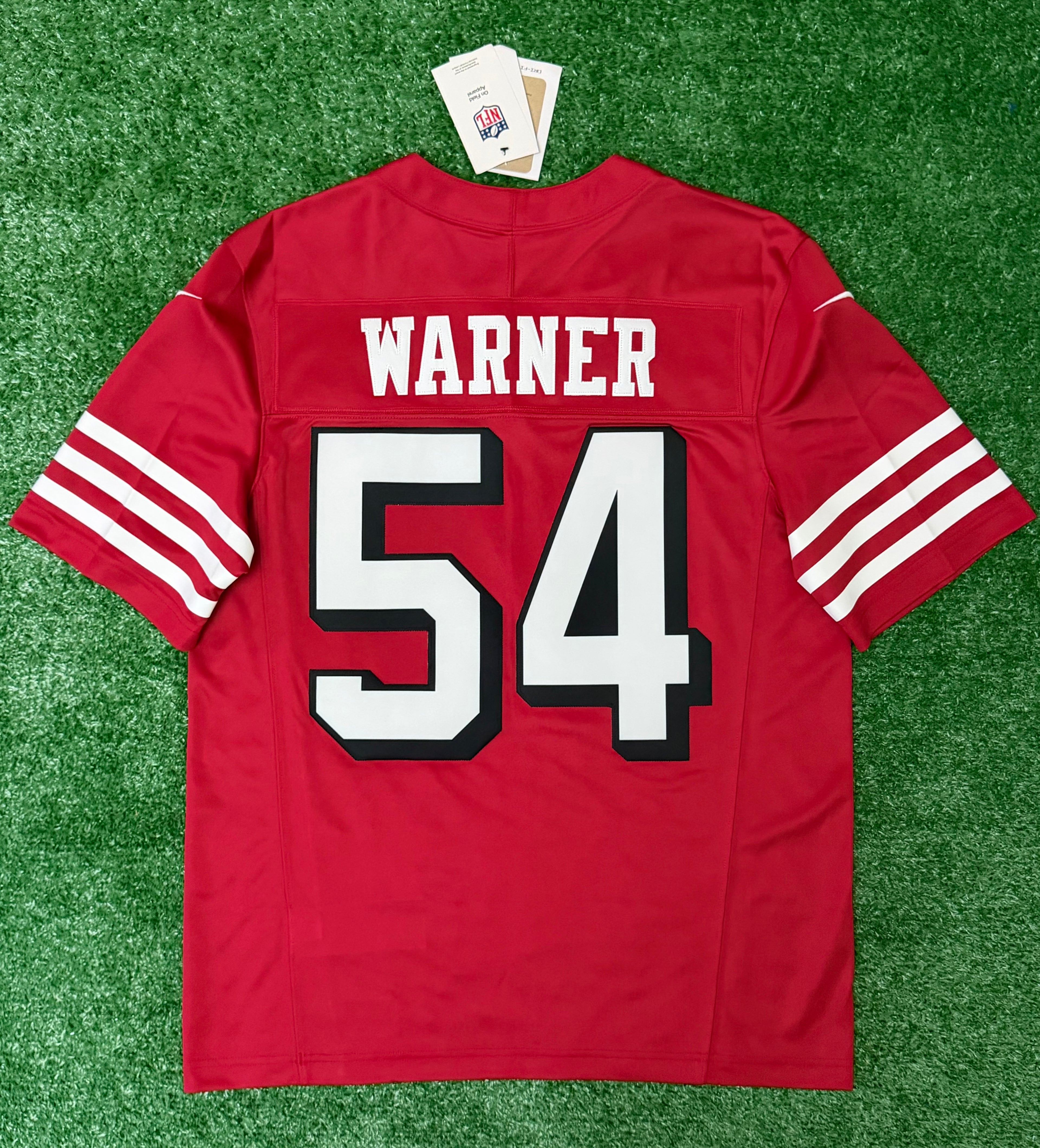 Fred Warner San Francisco 49ers Jersey #54 Nike Vapor Fuse Limited Stitched Red Size (Medium) NFL