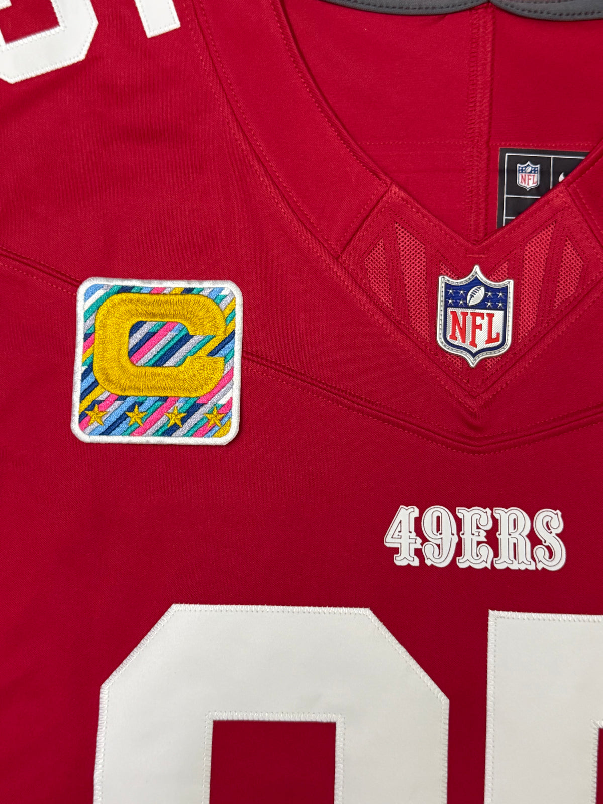 George Kittle San Francisco 49ers Jersey #85 Nike Vapor Fuse Limited Stitched Red Size (Large) NFL