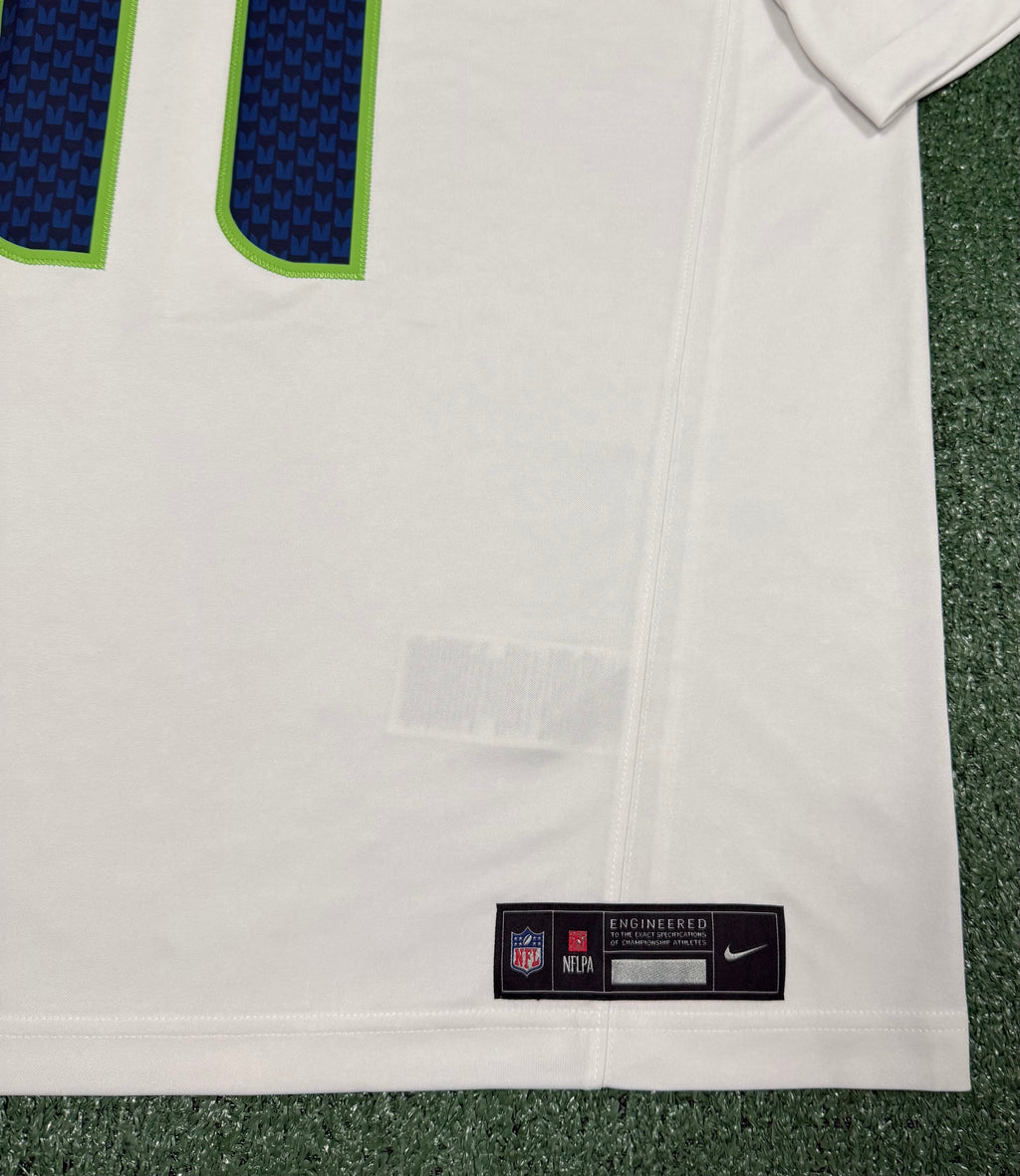 Jaxon Smith-Njigba Seattle Seahawks Jersey #11 Nike Vapor FUSE Limited White Size (XL) NFL