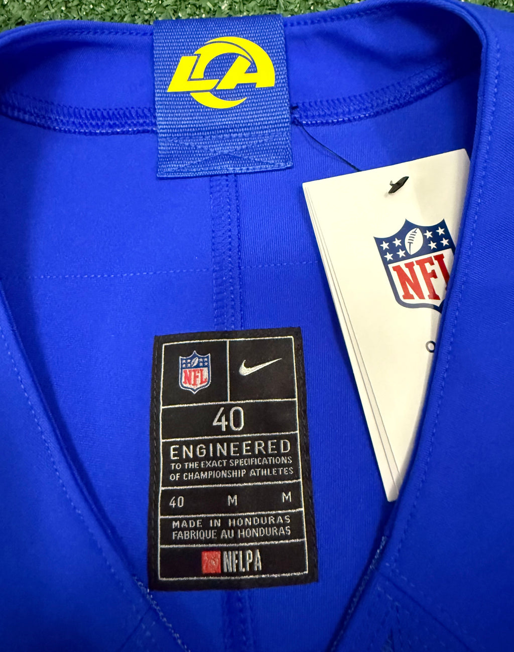 Puka Nacua Los Angeles Rams
Jersey #12 Nike Vapor FUSE Elite Blue Size 40 (Medium) NFL