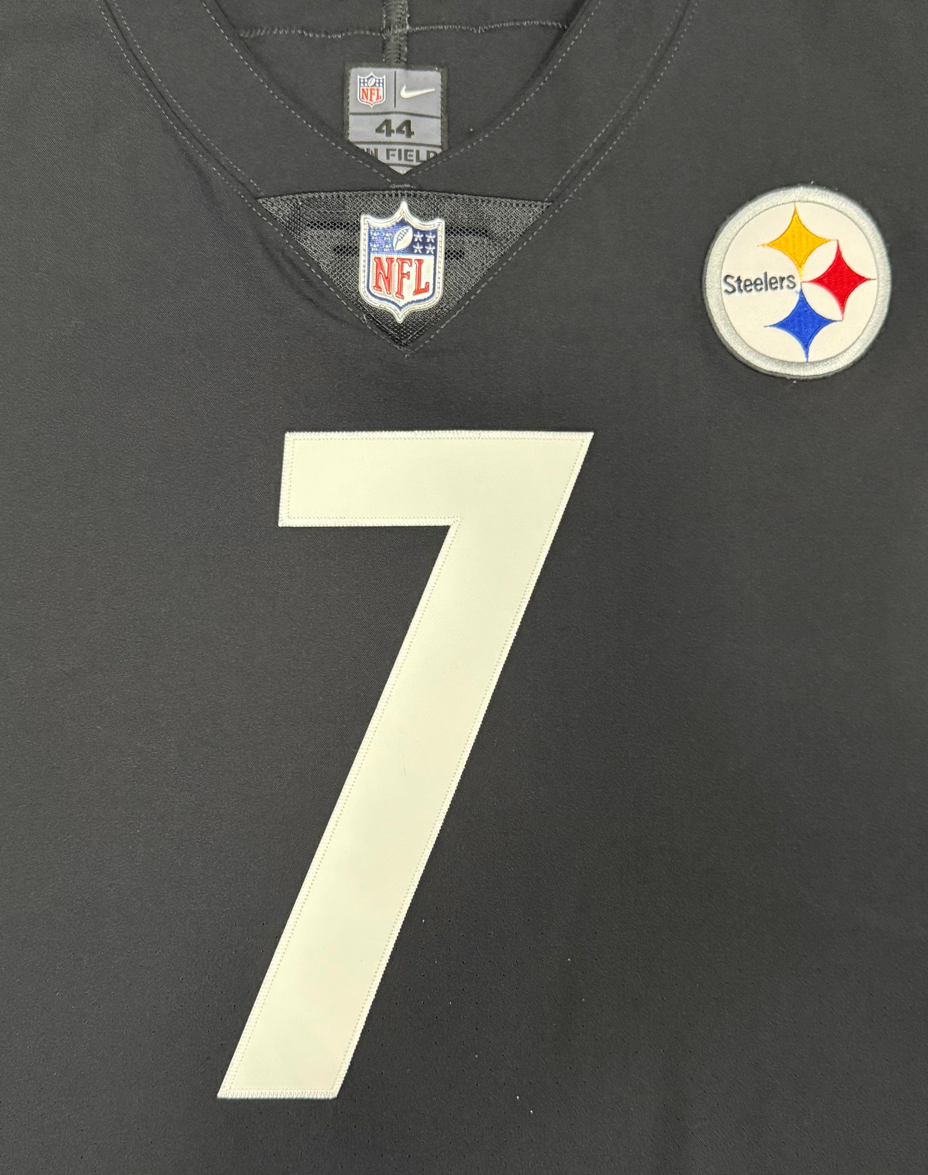 Ben Roethlisberger Pittsburgh Steelers Jersey #7 Nike Vapor Elite Black Size 44 (Large) NFL