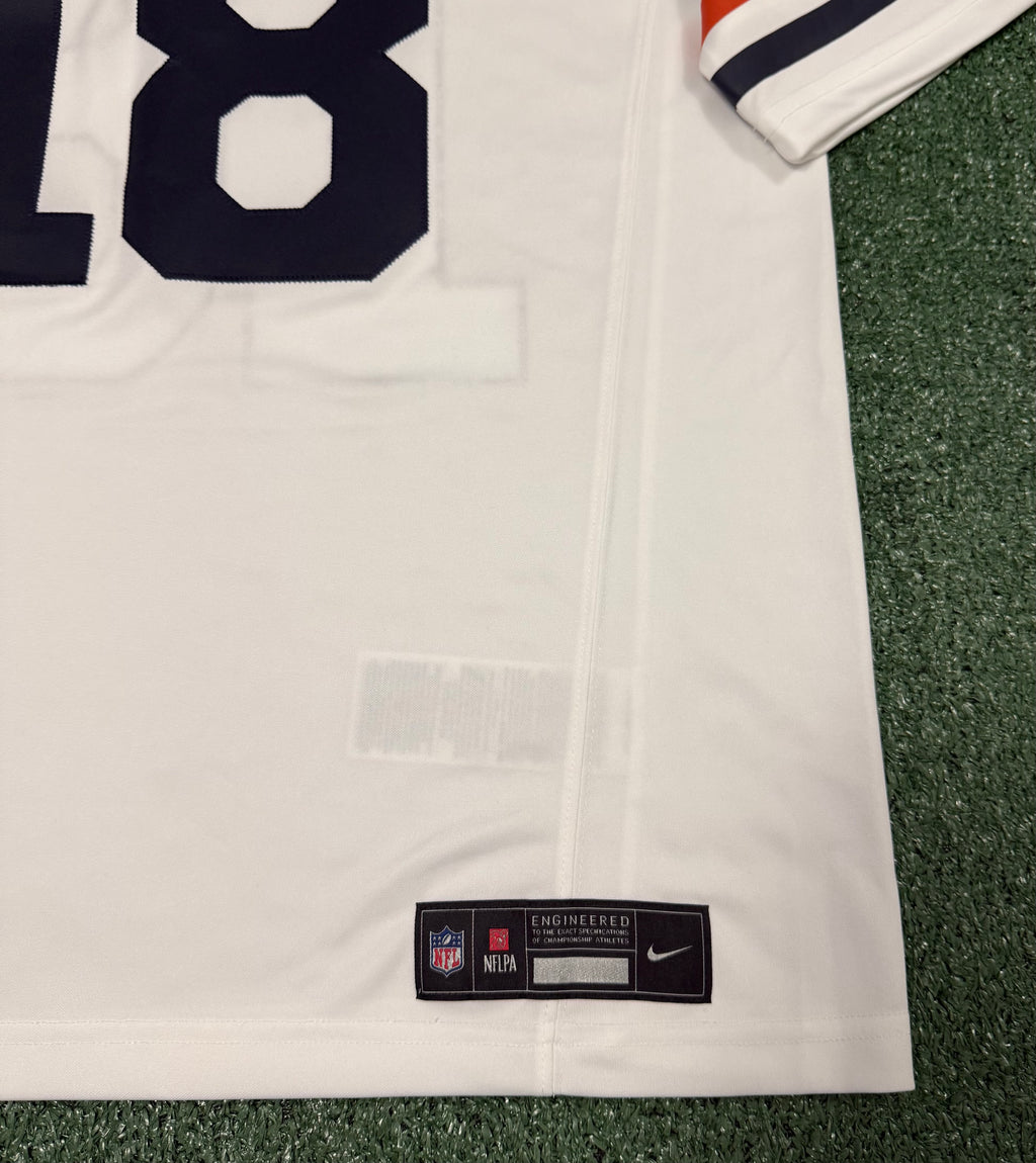 Caleb Williams Chicago Bears Jersey #18 Nike Vapor FUSE Stitched Limited White Size (Medium) NFL