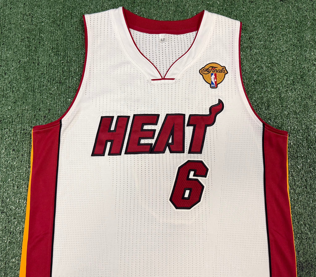 Lebron James Miami Heat Jersey #6 Adidas Climacool White Size (Large) NBA