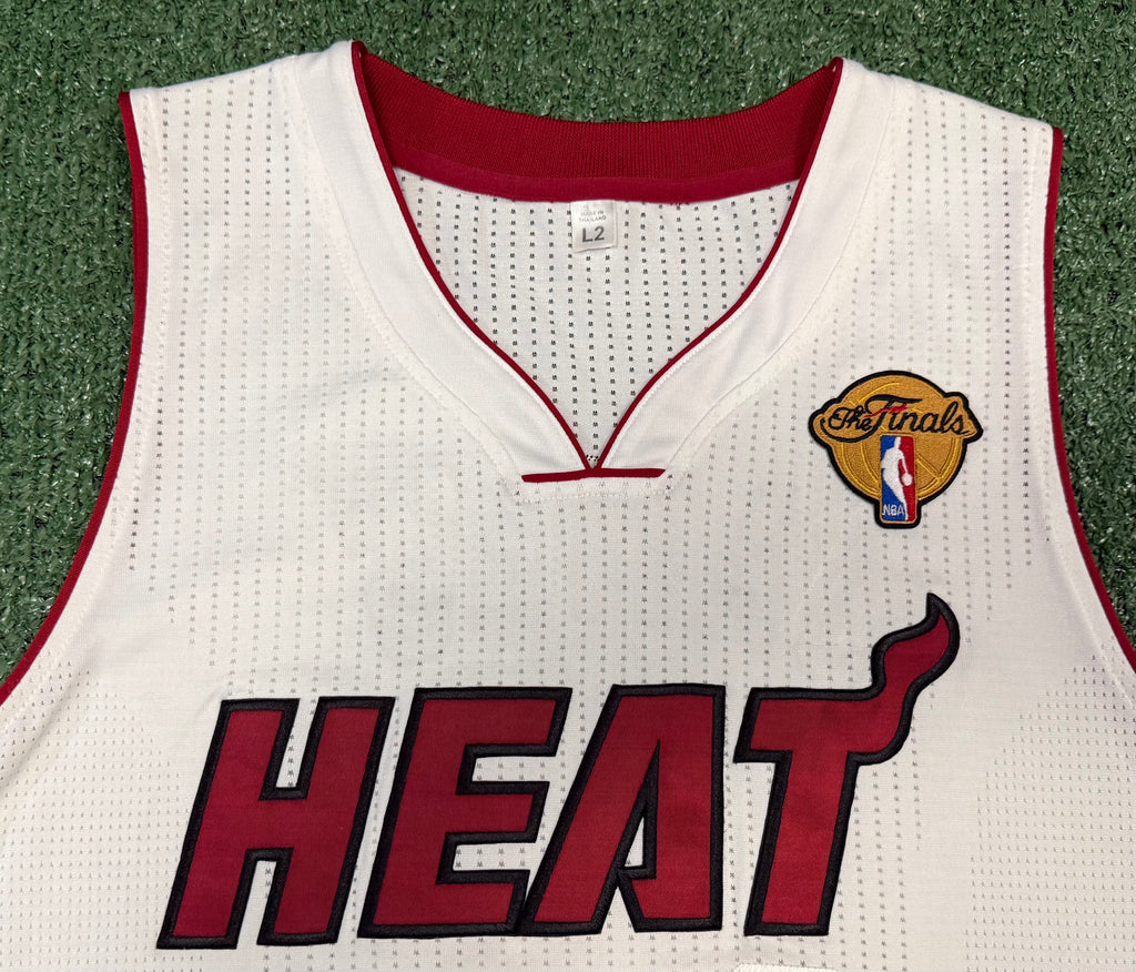Lebron James Miami Heat Jersey #6 Adidas Climacool White Size (Large) NBA