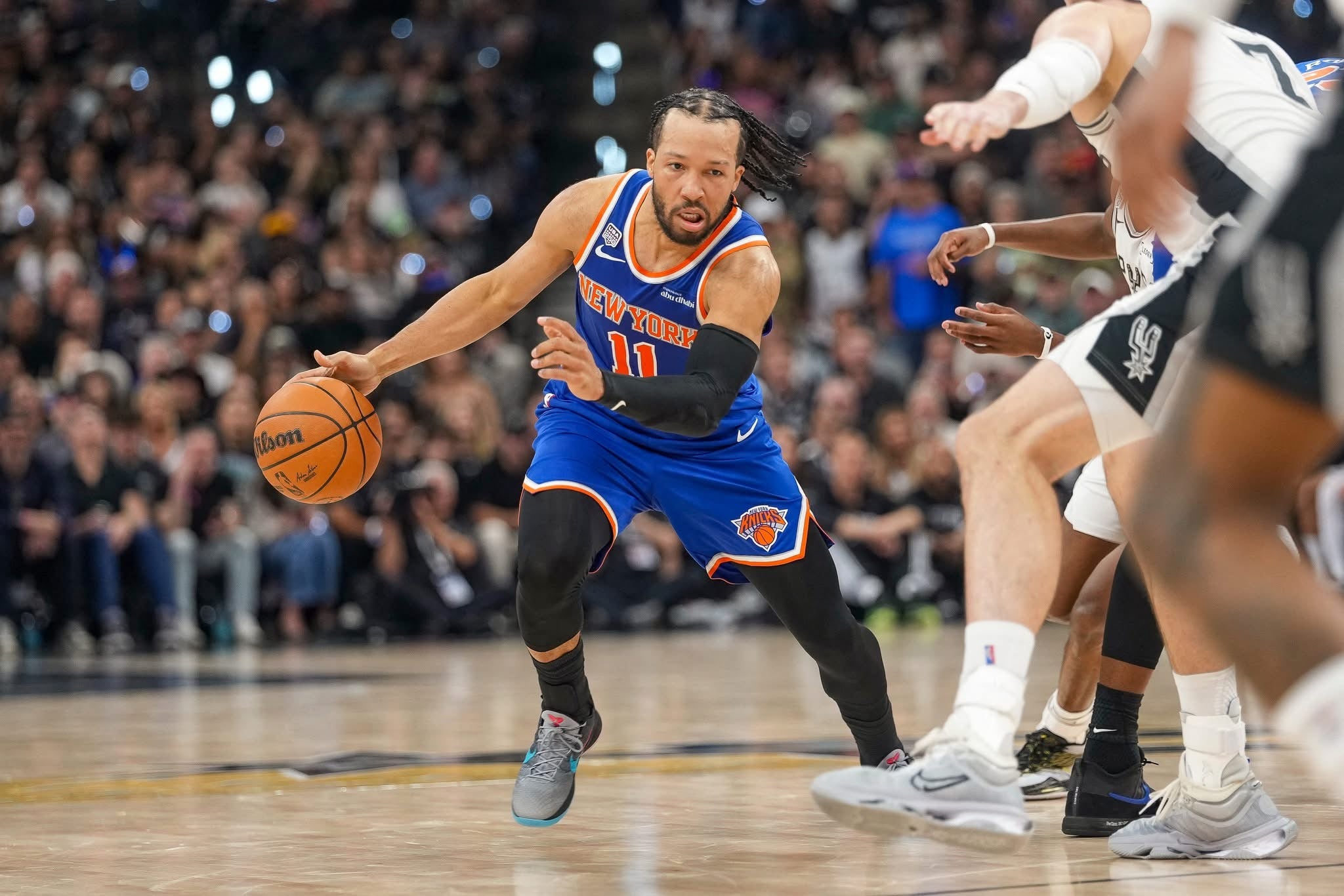 Jalen Brunson New York Knicks Jersey #11 Finals Nike ADV Authentic Blue Size 52 (XL) NBA