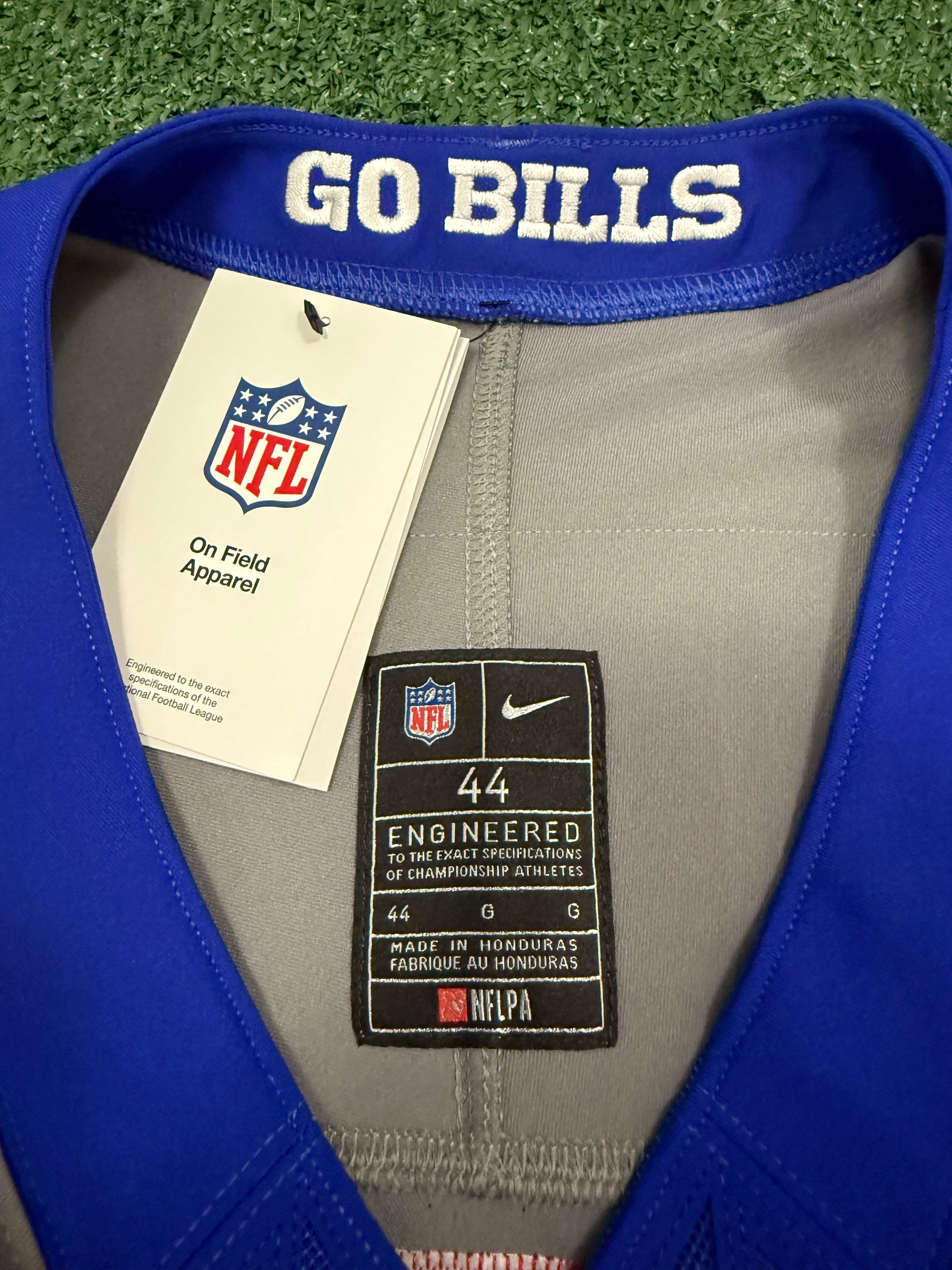Josh Allen Buffalo Bills Jersey #17 Nike Vapor Fuse Elite Gray Size 44 (L) NFL