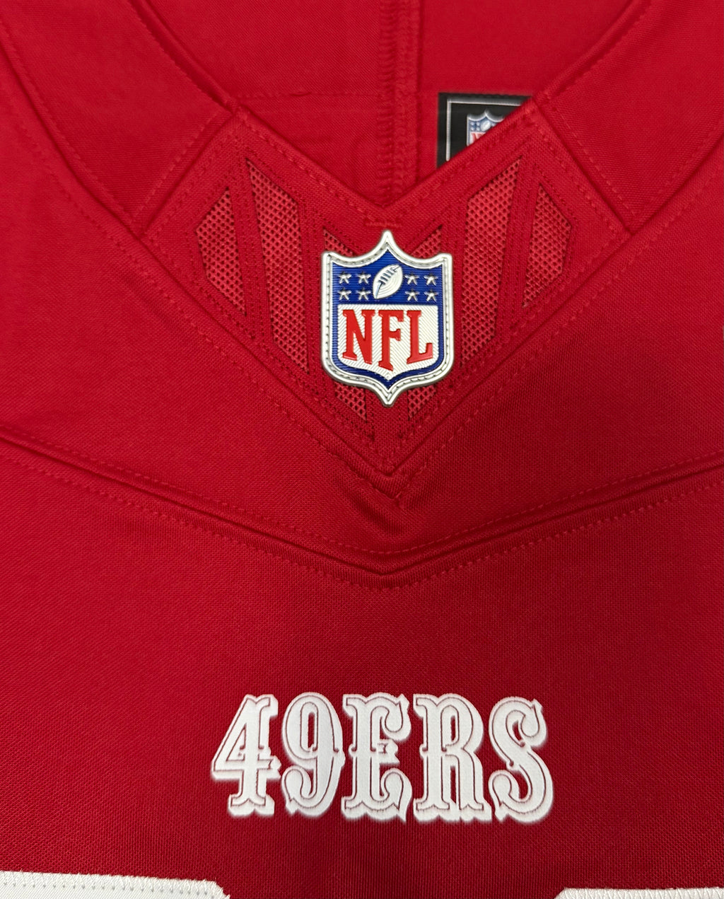 Christian McCaffrey San Francisco 49ers Jersey #23 Nike Vapor Fuse Limited Stitched Red Size (XL) NFL