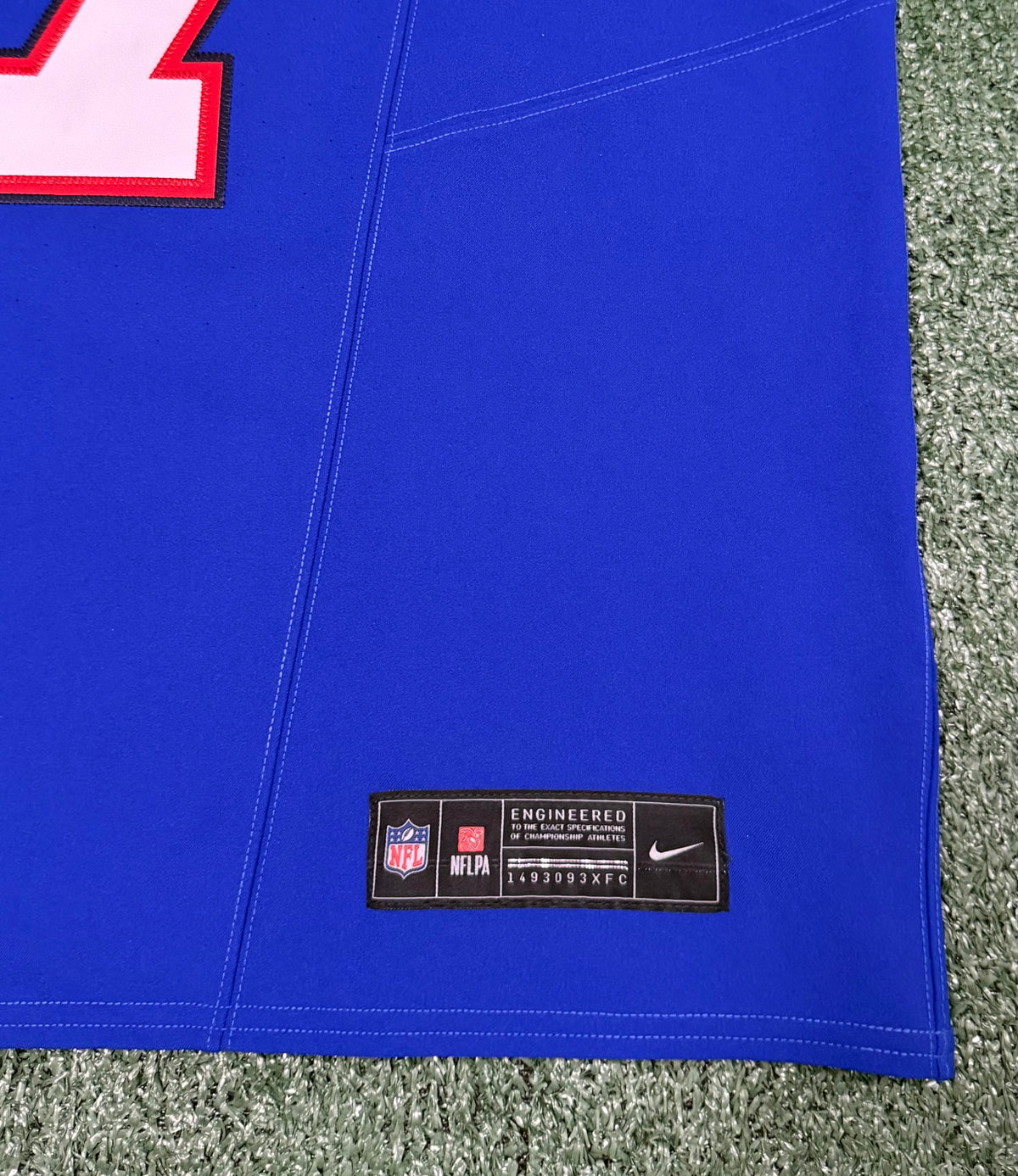 Josh Allen Buffalo Bills Jersey #17 Nike Vapor Fuse Elite Blue Size 44 (L) NFL