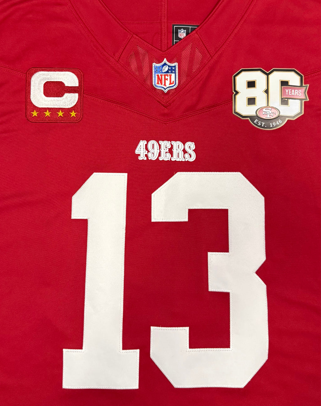 Brock Purdy San Francisco 49ers Jersey #13 Nike Vapor Fuse Limited Stitched Red Size (XL) NFL
