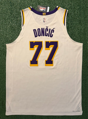Luka Doncic Los Angeles Lakers Jersey #77 Nike ADV Authentic White Size 52 (XL) NBA