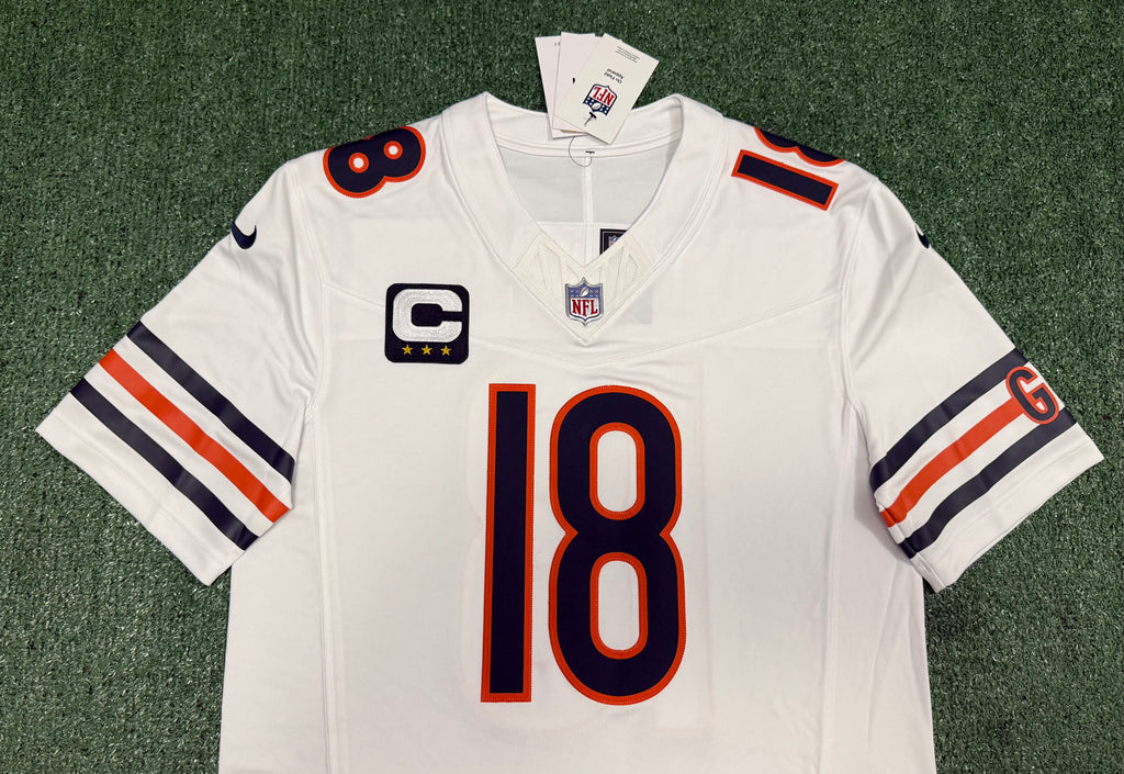 Caleb Williams Chicago Bears Jersey #18 Nike Vapor FUSE Stitched Limited White Size (Medium) NFL