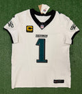 Jalen Hurts Philadelphia Eagles Jersey #1 Nike Vapor FUSE Elite White size 44 (Large) NFL