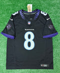Lamar Jackson Baltimore Ravens Jersey #8 Nike Vapor FUSE Limited Black Size (Large) NFL