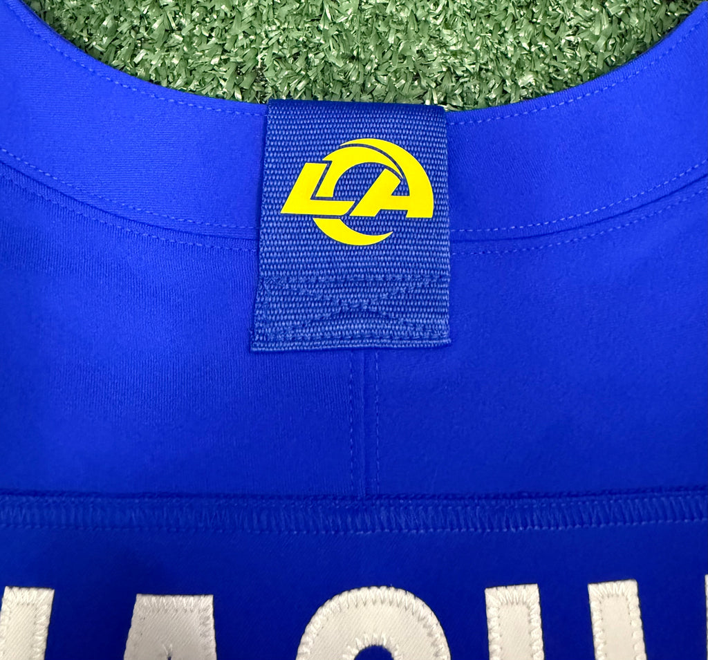 Puka Nacua Los Angeles Rams
Jersey #12 Nike Vapor FUSE Elite Blue Size 40 (Medium) NFL
