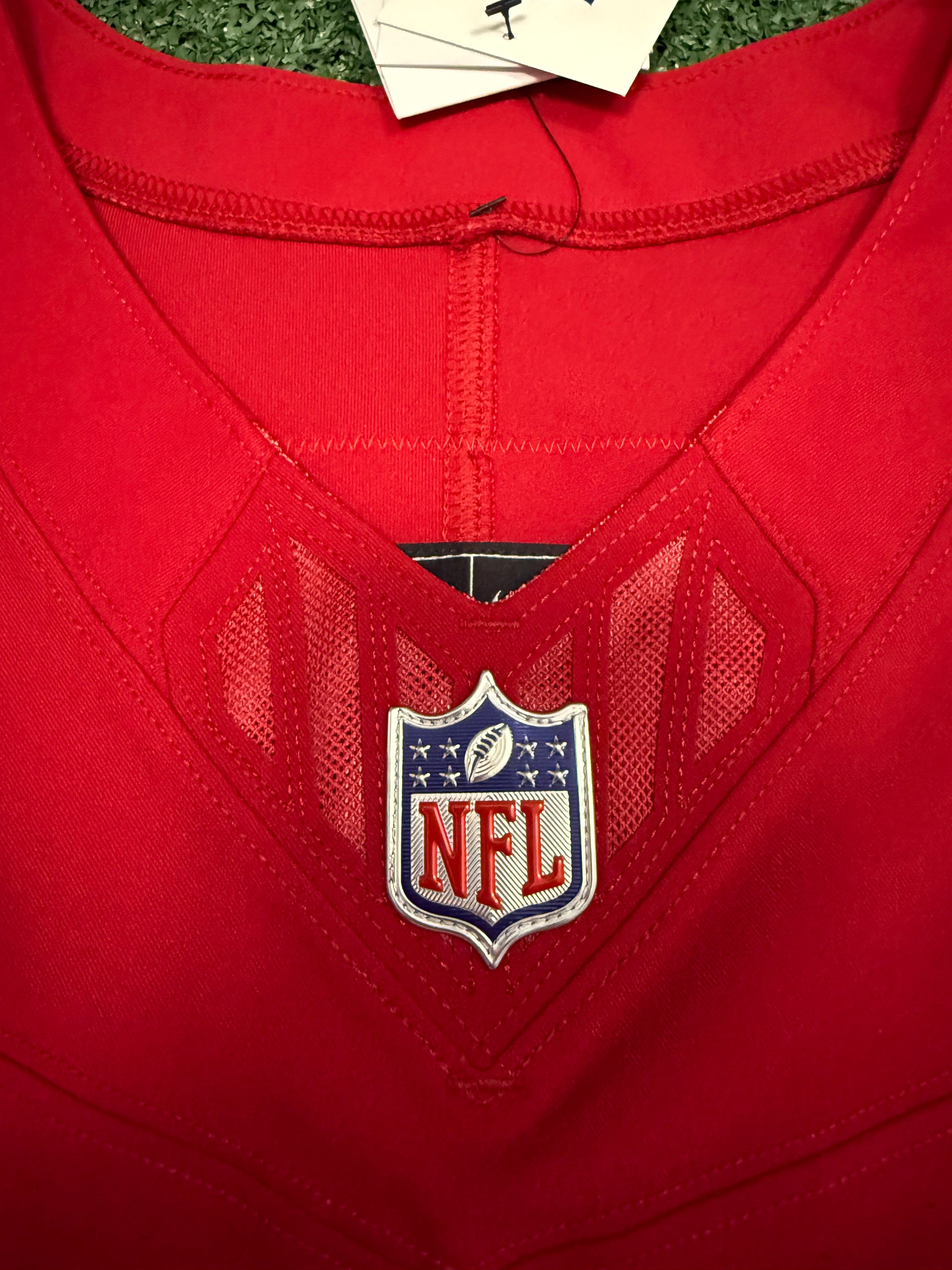 Fred Warner San Francisco 49ers Jersey #54 Nike Vapor FUSE Elite Red Size 44 (Large) NFL