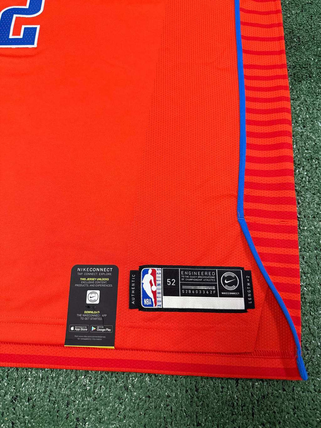 Shai Gilgeous-Alexander Oklahoma City Thunder Jersey #2 Nike VaporKnit Authentic Orange Size 52 (XL) NBA