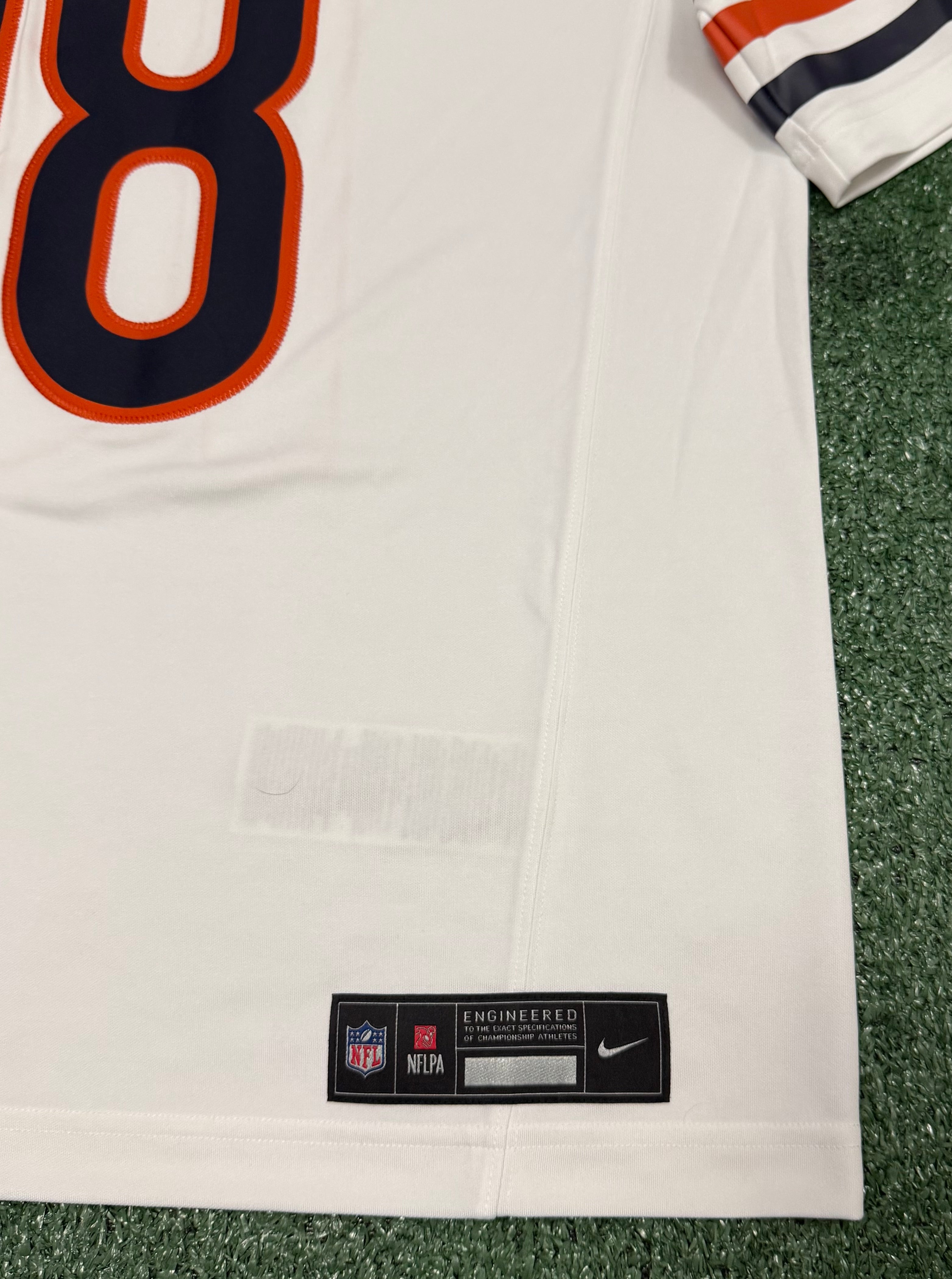 Caleb Williams Chicago Bears Jersey #18 Nike Vapor FUSE Stitched Limited White Size (Medium) NFL