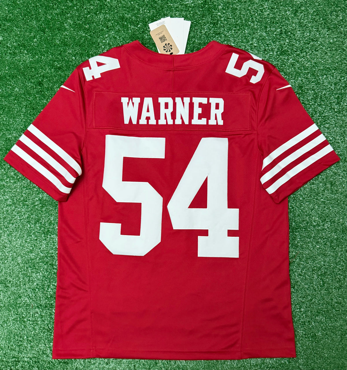 Fred Warner San Francisco 49ers Jersey #54 Nike Vapor Fuse Limited Stitched Red Size (Medium) NFL