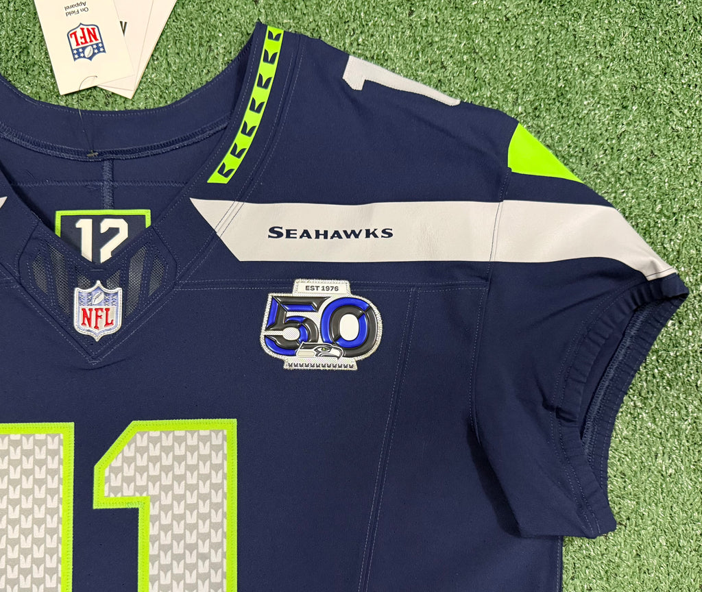 Jaxon Smith-Njigba Seattle Seahawks Jersey #11 Nike Vapor FUSE Elite Navy Size 48 (XL) NFL