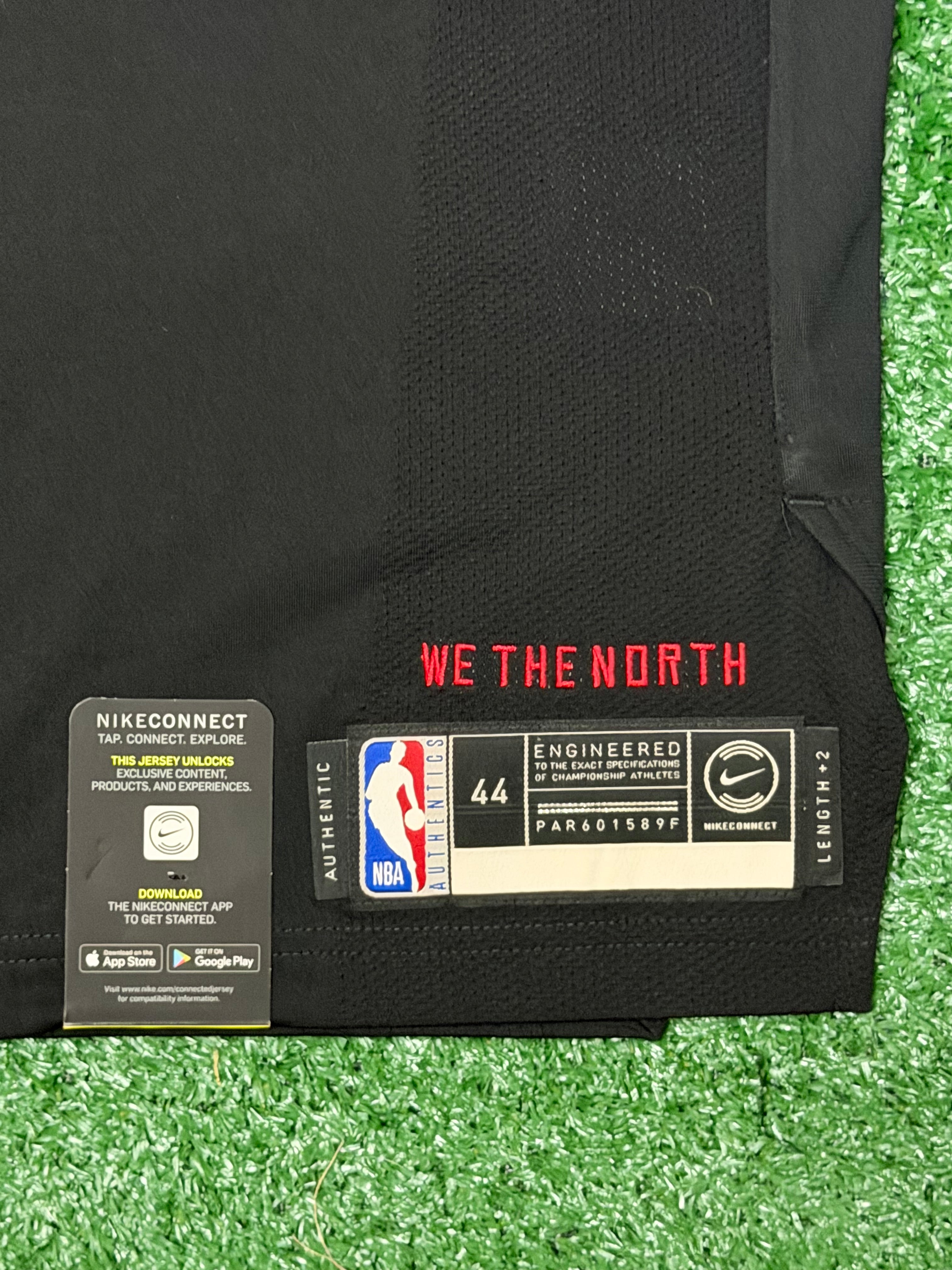Kawhi Leonard Toronto Raptors Jersey #2 Nike Vaporknit Authentic Black Size 44 (M) NBA