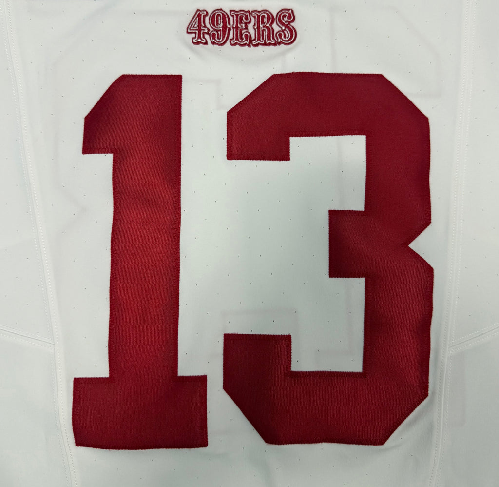 Brock Purdy San Francisco 49ers Jersey #13 Nike Vapor FUSE Elite White Size 40 (Medium) NFL