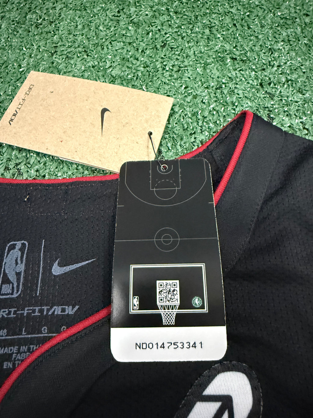 Giannis Antetokounmpo Miami Heat Jersey #7 Nike ADV Authentic Black Size 48 (Large) NBA
