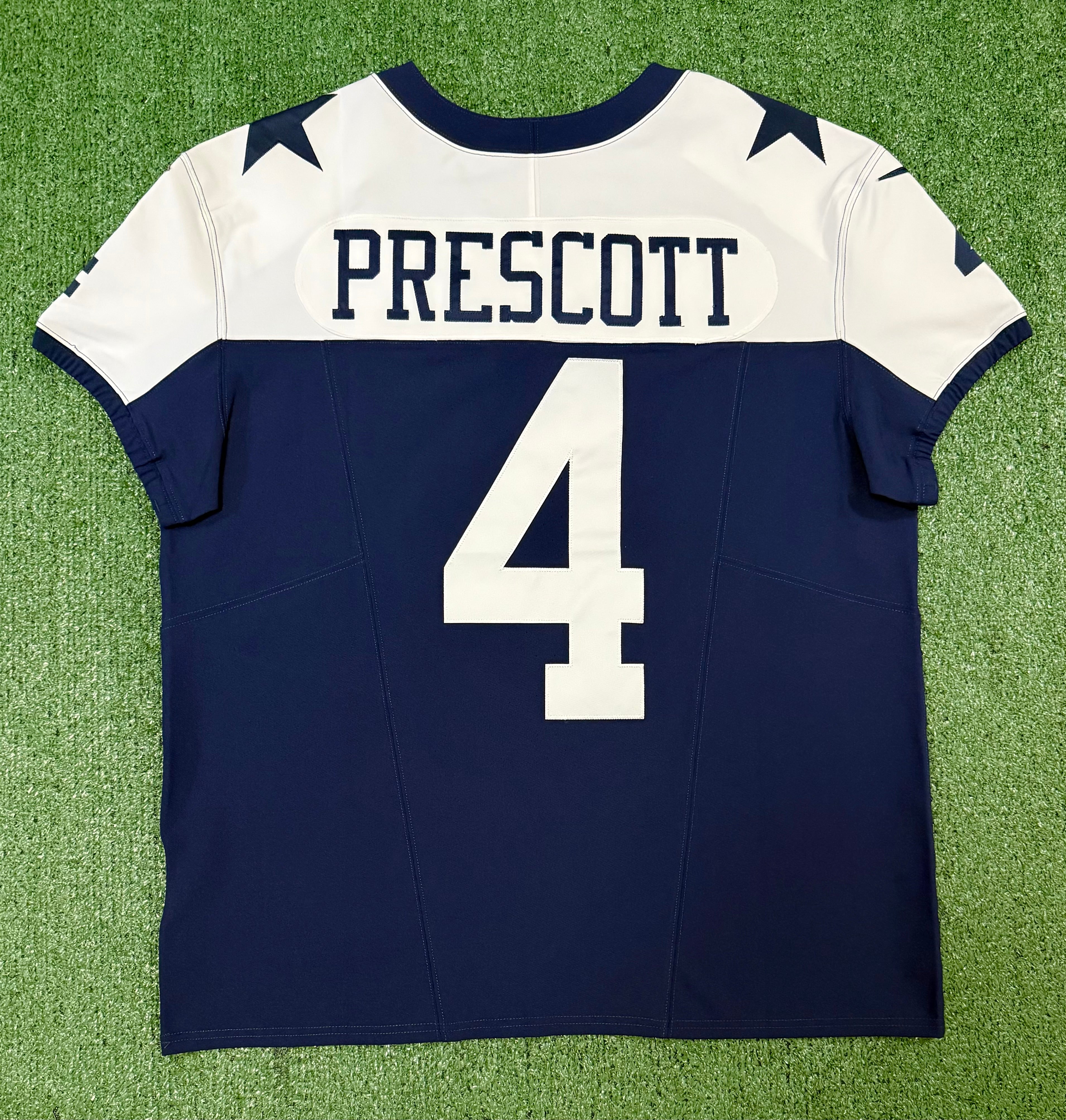 Dak Prescott Dallas Cowboys Jersey #4 Nike Vapor Fuse Elite Navy Size 48 (XL) NFL