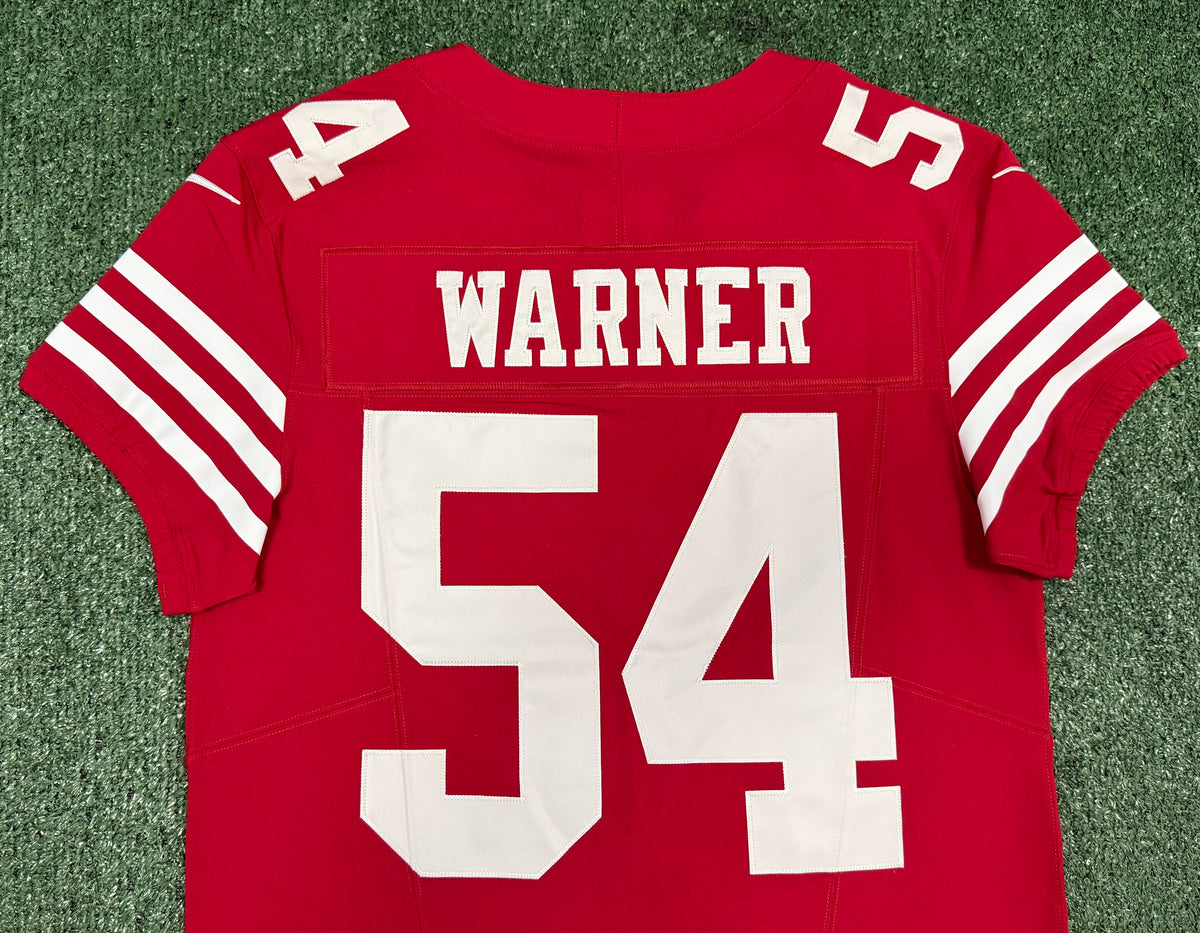 Fred Warner San Francisco 49ers Jersey #54 Nike Vapor FUSE Elite Red Size 40 (Medium) NFL