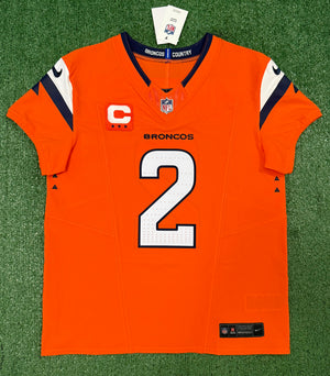 Pat Surtain II Denver Broncos Jersey #2 Nike Vapor Fuse Elite Orange Size 44 (L) NFL