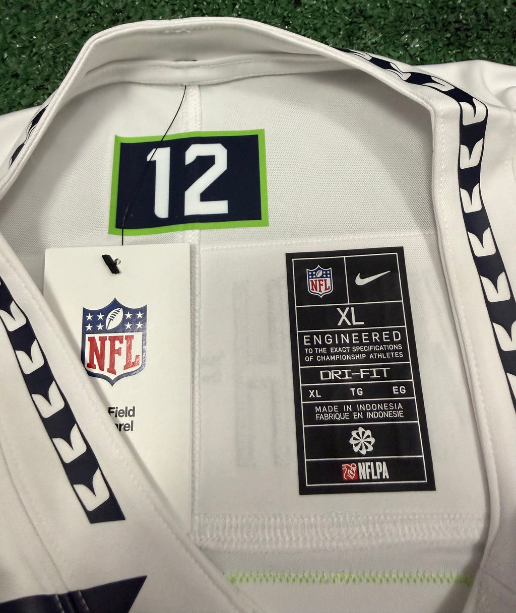 Jaxon Smith-Njigba Seattle Seahawks Jersey #11 Nike Vapor FUSE Limited White Size (XL) NFL