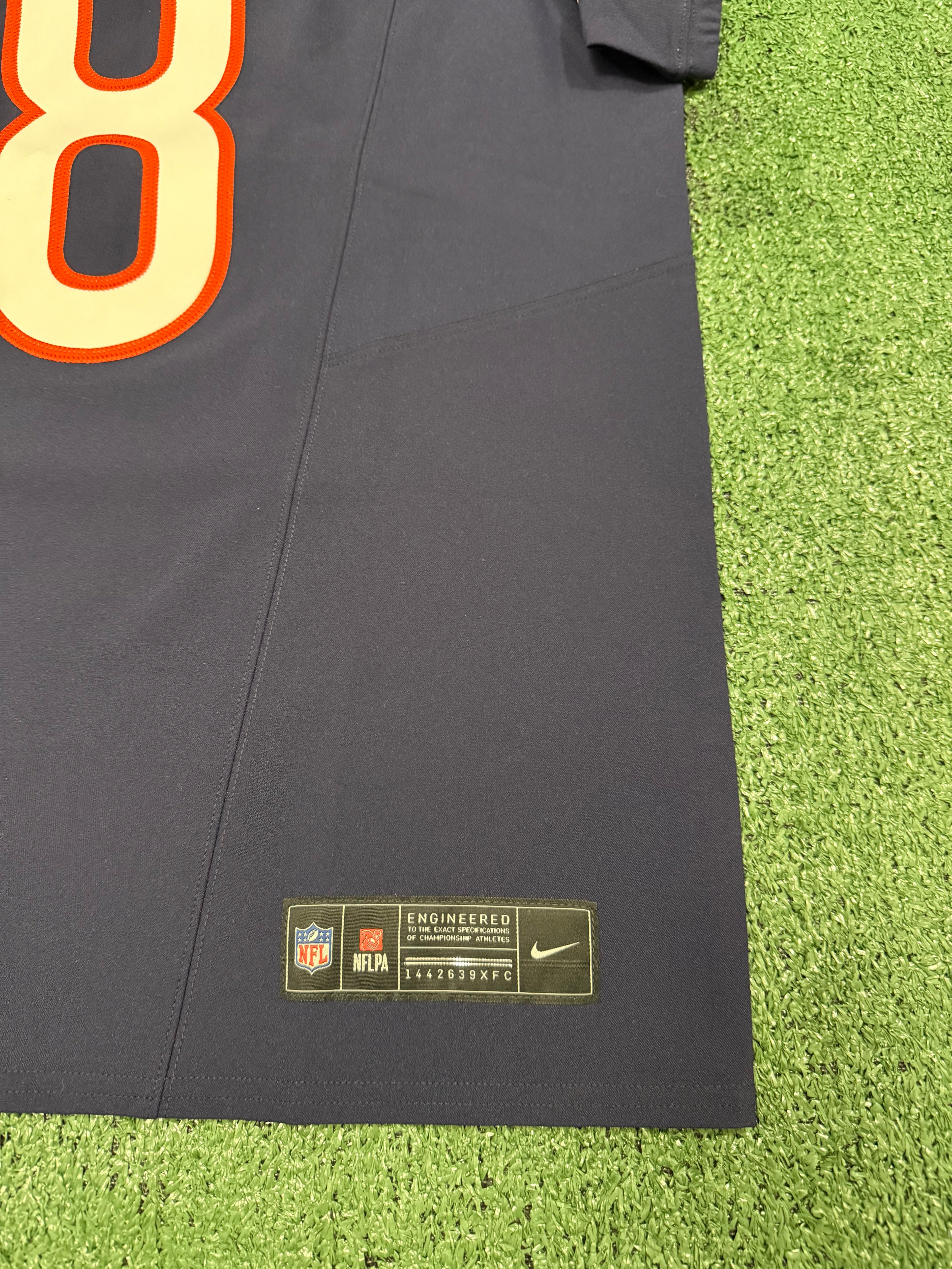 Caleb Williams Chicago Bears Jersey #18 Nike Vapor FUSE Elite Navy Size 44 (Large) NFL