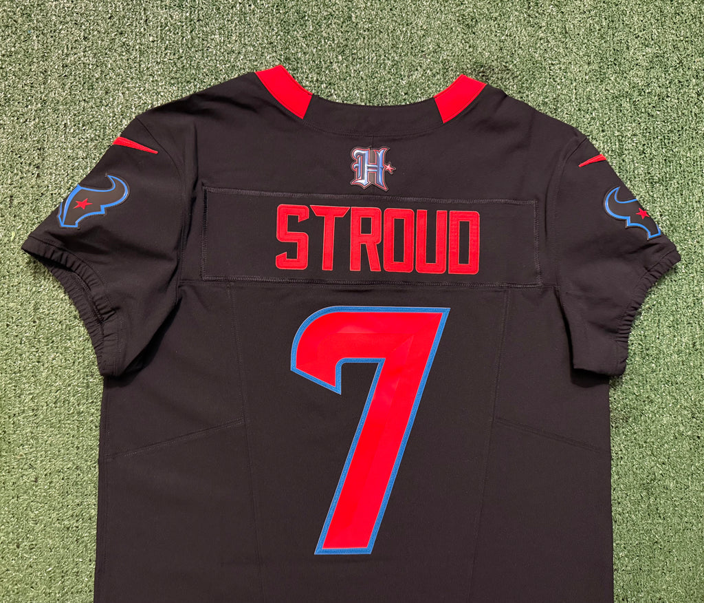 CJ Stroud Houston Texans Jersey #7 Nike Vapor Fuse Elite Navy Size 44 (L) NFL