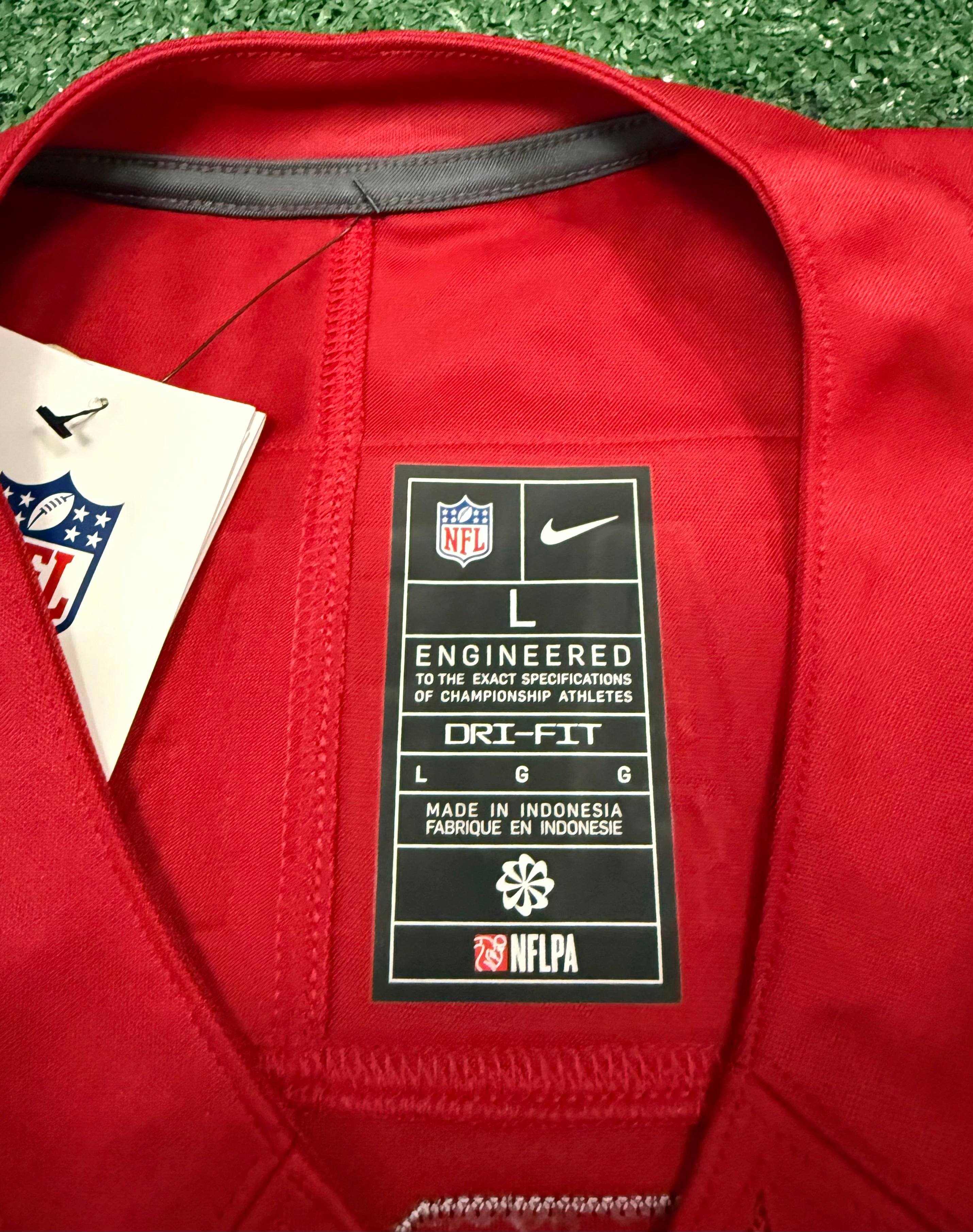 Fred Warner San Francisco 49ers Jersey #54 Nike Vapor Fuse Limited Stitched Red Size (Large) NFL