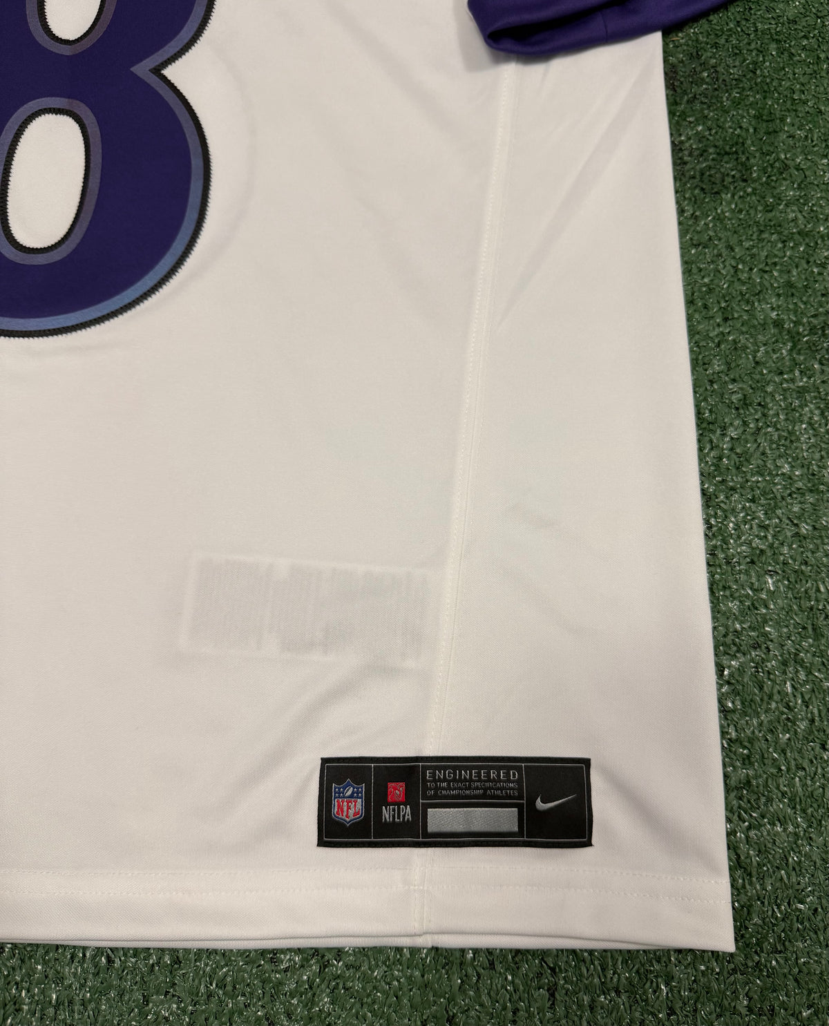 Lamar Jackson Baltimore Ravens Jersey #8 Nike Vapor FUSE Limited White Size (Medium) NFL