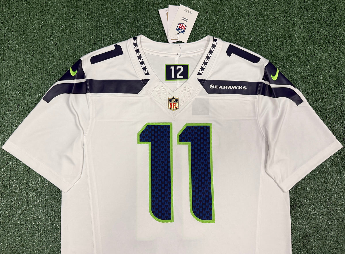 Jaxon Smith-Njigba Seattle Seahawks Jersey #11 Nike Vapor FUSE Limited White Size (Large) NFL