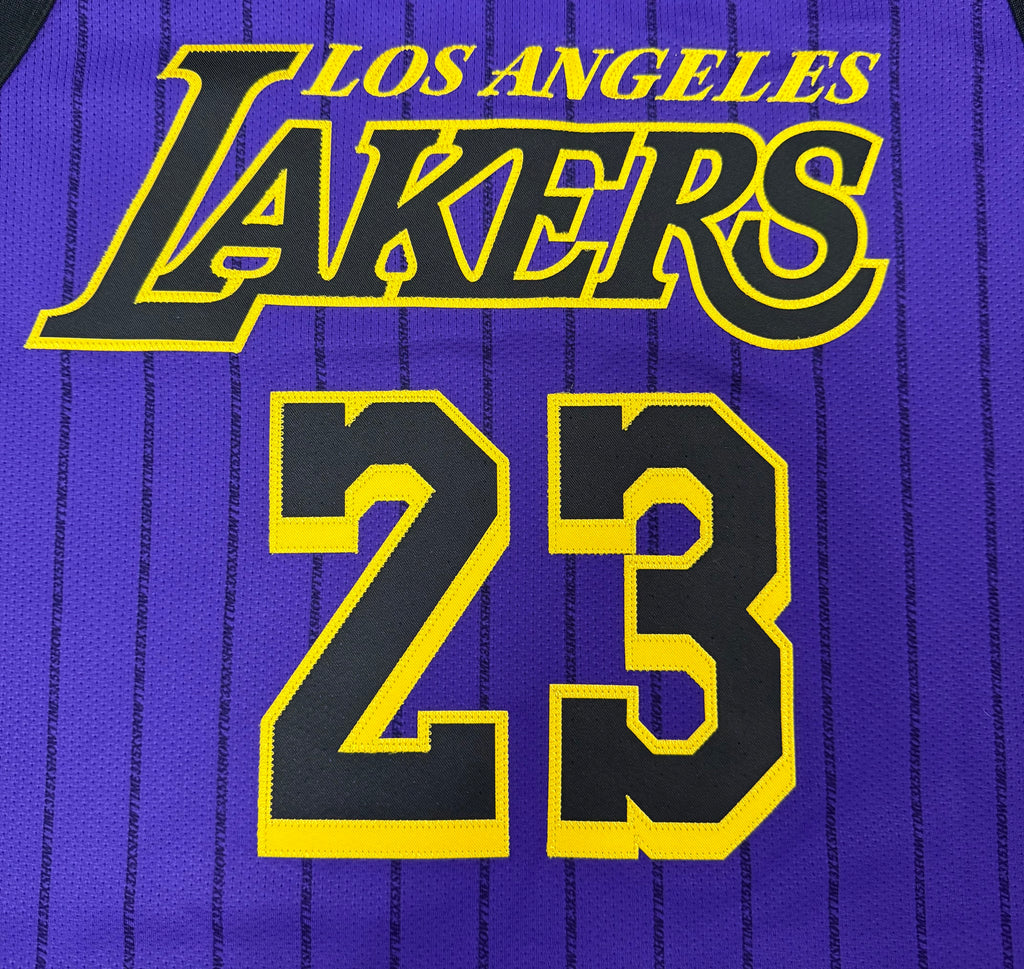 LeBron James Los Angeles Lakers Jersey #23 Nike VaporKnit Authentic Purple Size 52 (XL) NBA