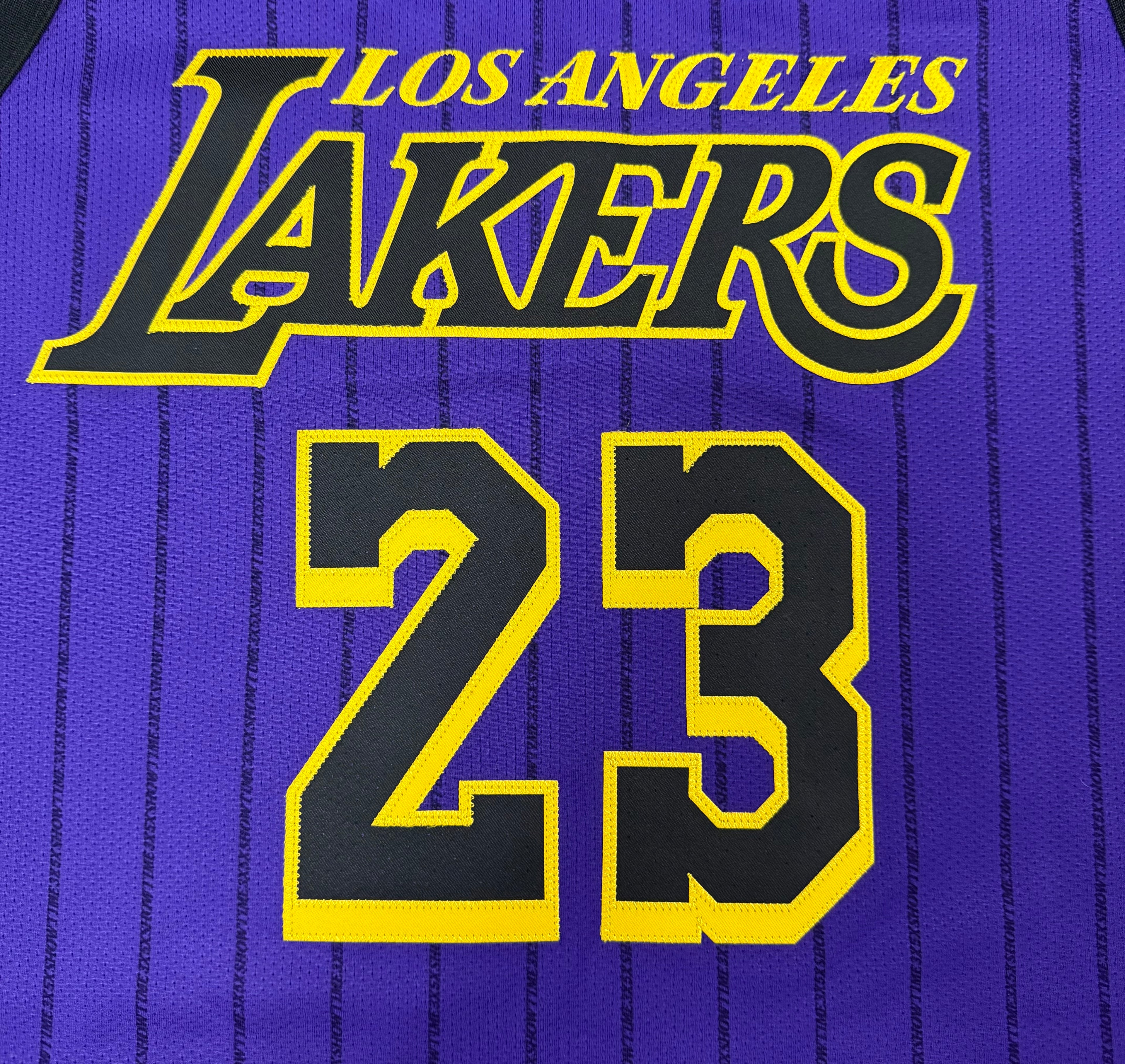 LeBron James Los Angeles Lakers Jersey #23 Nike VaporKnit Authentic Purple Size 52 (XL) NBA