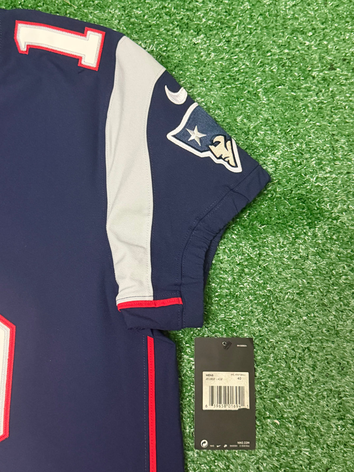 Tom Brady New England Patriots Jersey #12 Nike Vapor Elite Blue Size 40 (Medium) NFL