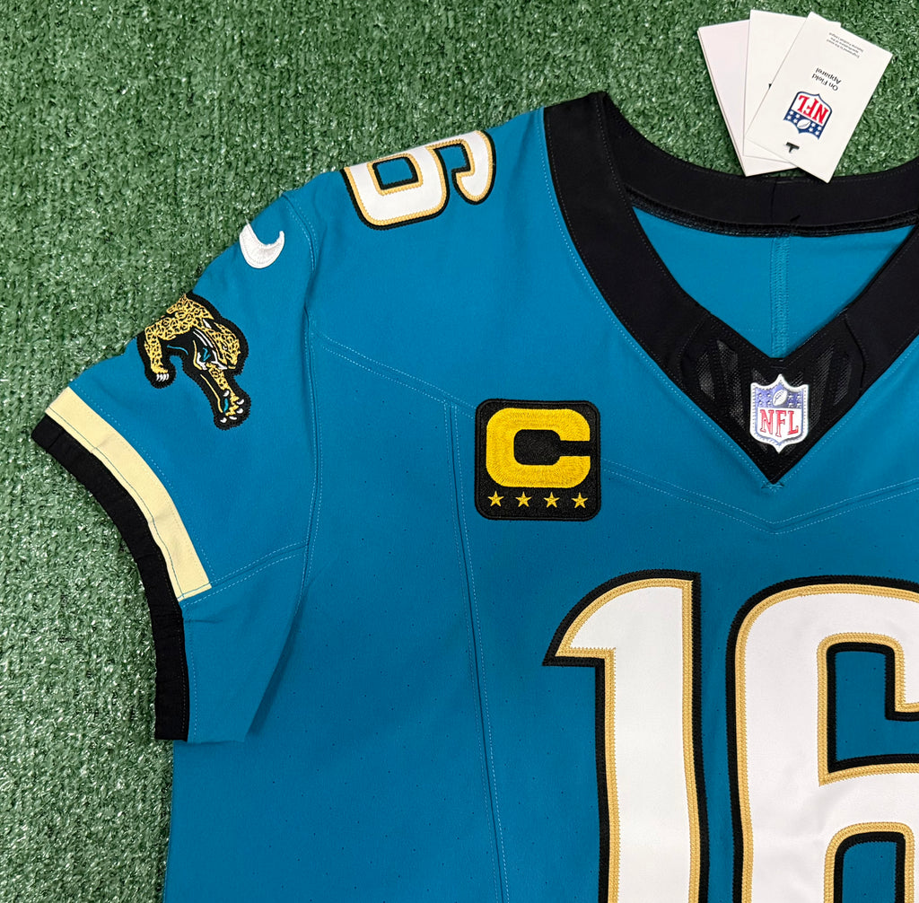 Trevor Lawrence Jacksonville Jaguars Jersey #16 Nike Vapor Fuse Elite Teal Size 48 (XL) NFL