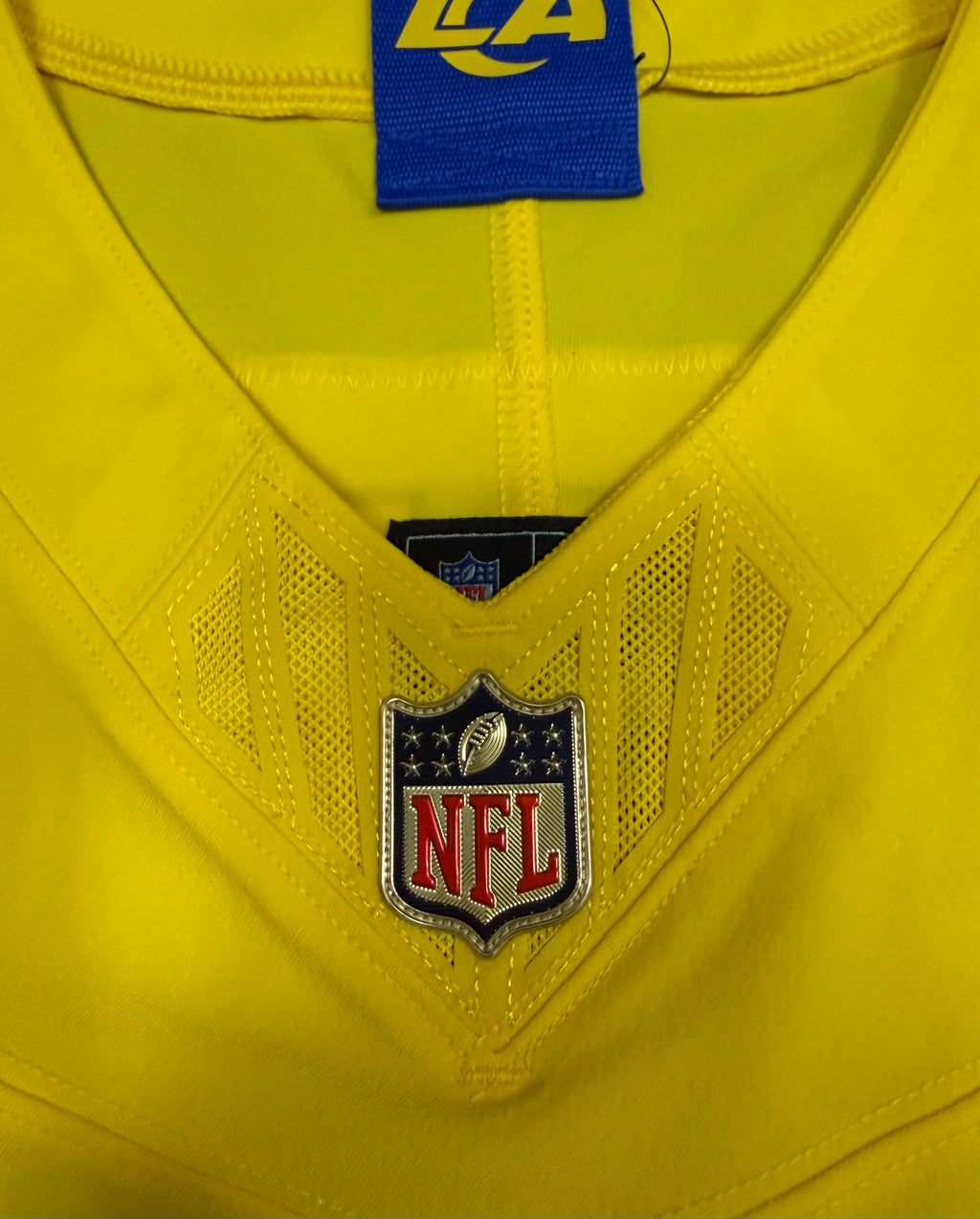 Myles Garrett Los Angeles Rams Jersey #95 Nike Vapor FUSE Elite Yellow Size 40 (Medium) NFL