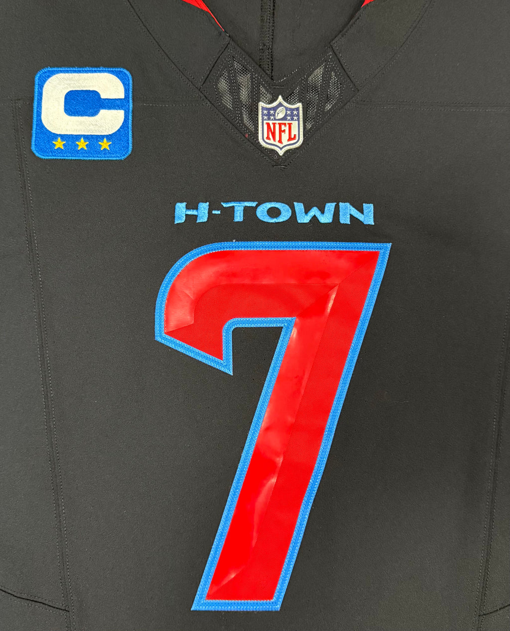 CJ Stroud Houston Texans Jersey #7 Nike Vapor Fuse Elite Navy Size 44 (L) NFL