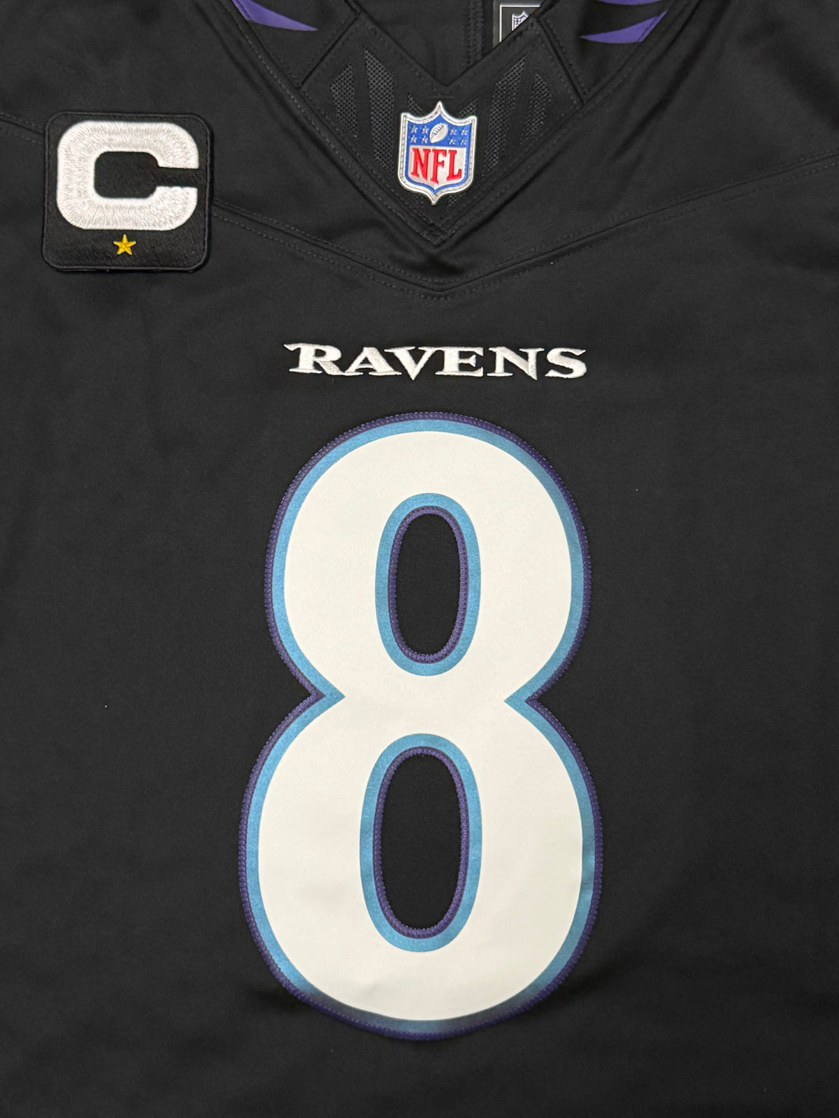 Lamar Jackson Baltimore Ravens Jersey #8 Nike Vapor FUSE Limited Black Size (Large) NFL