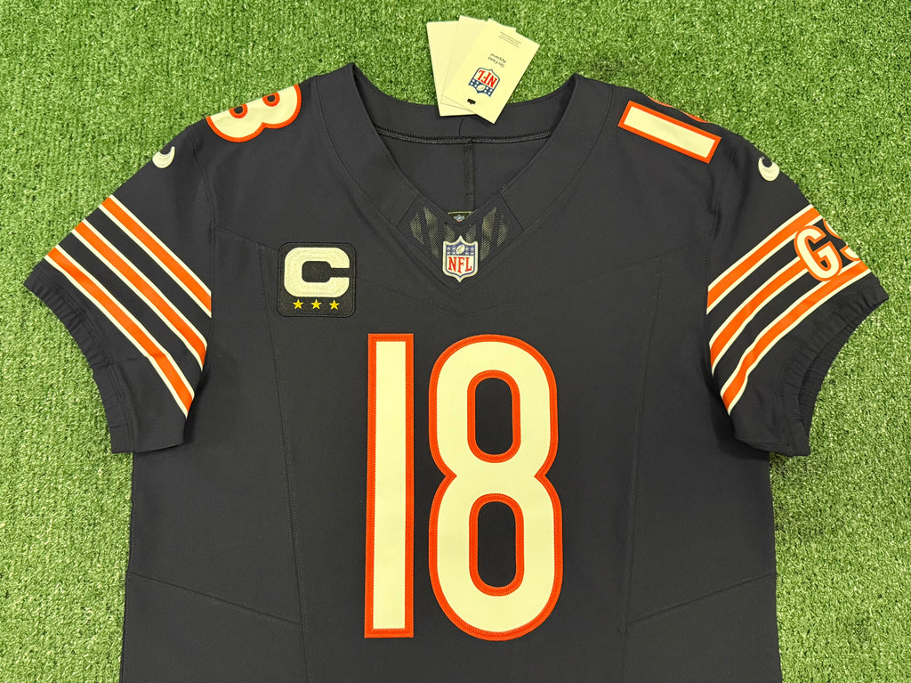 Caleb Williams Chicago Bears Jersey #18 Nike Vapor FUSE Elite Navy Size 40 (Medium) NFL