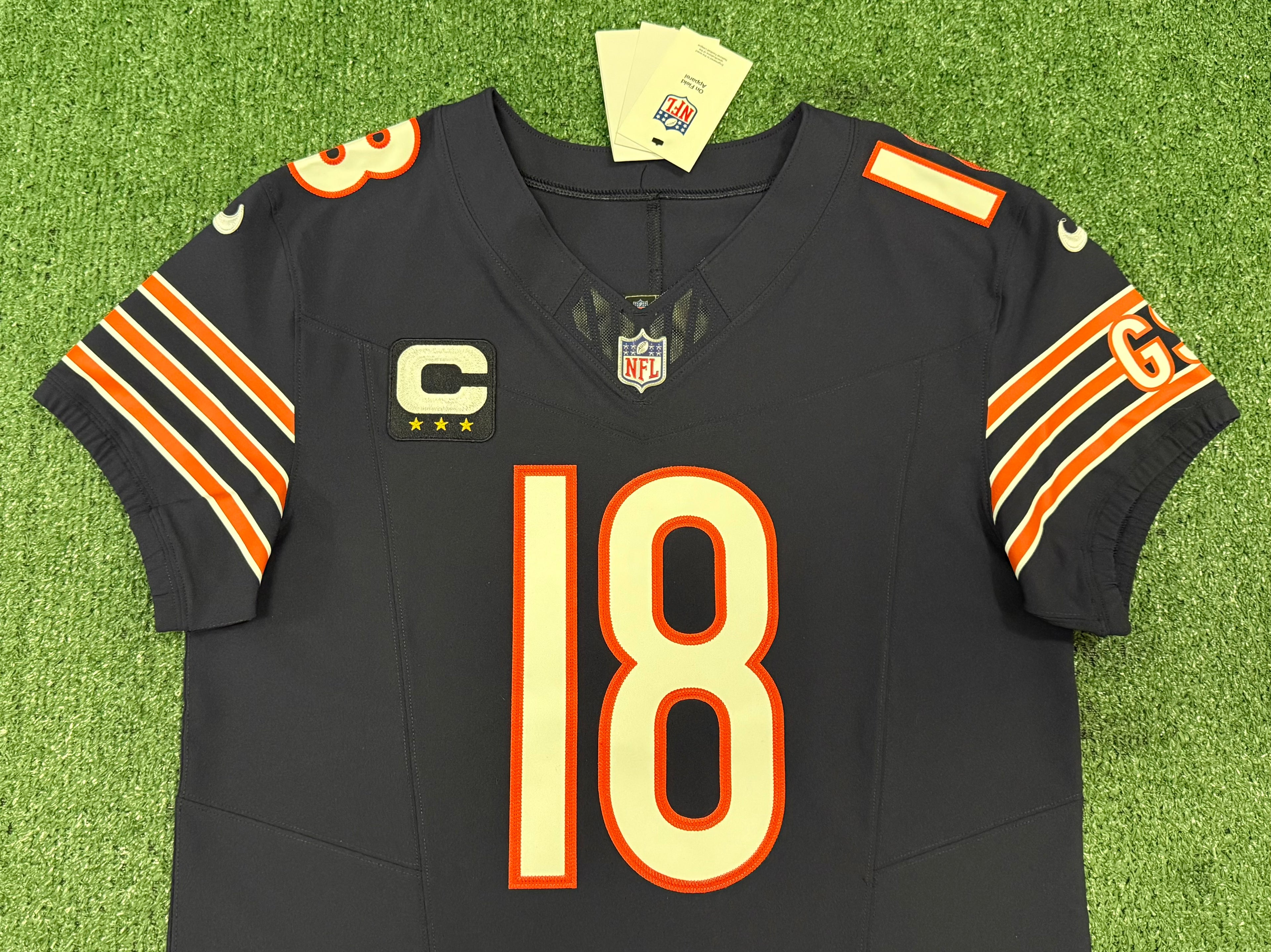 Caleb Williams Chicago Bears Jersey #18 Nike Vapor FUSE Elite Navy Size 40 (Medium) NFL